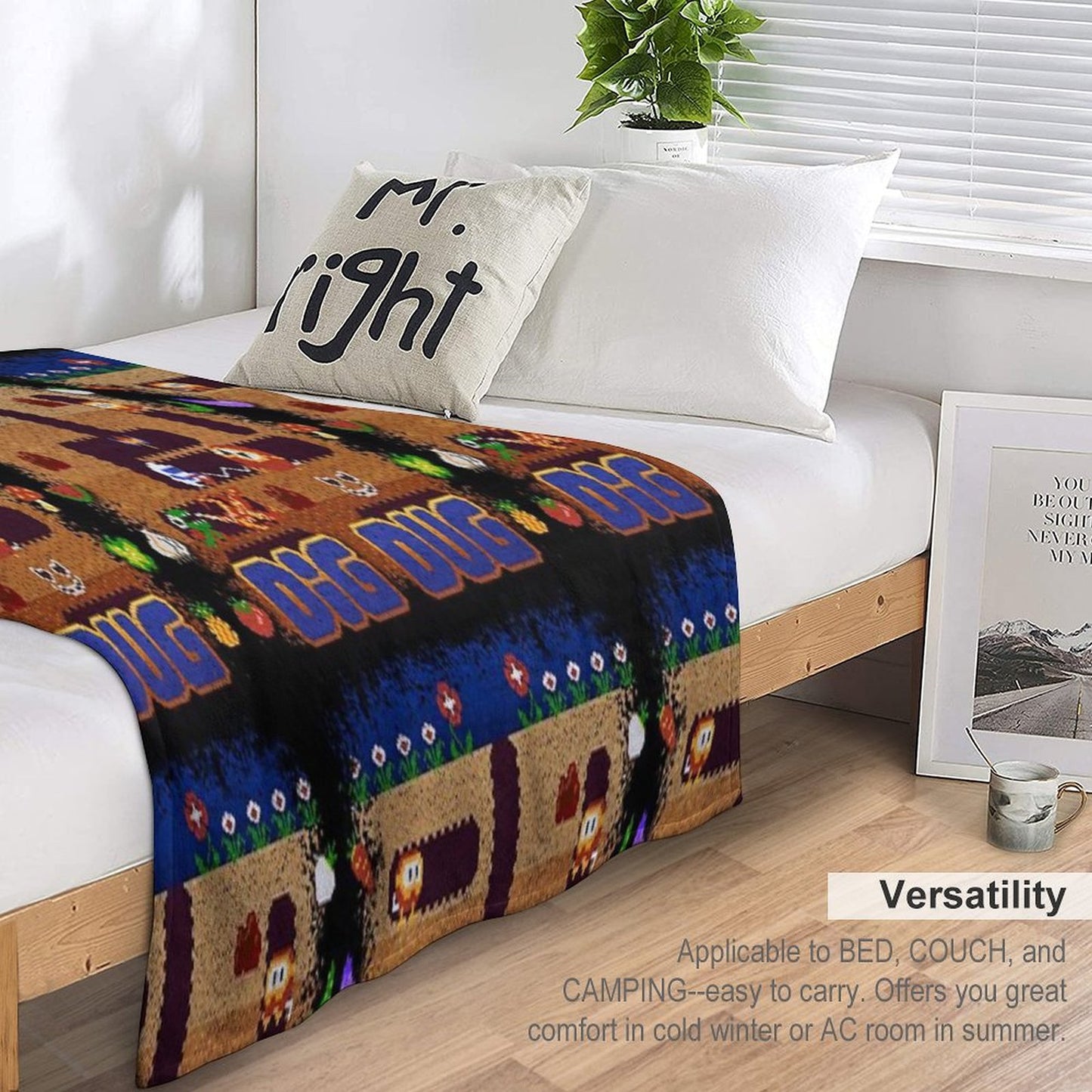 Dug Dig Throw Blanket