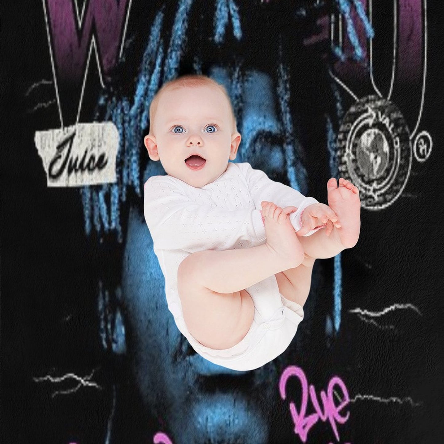 Juice WRLD Halftone Throw Blanket