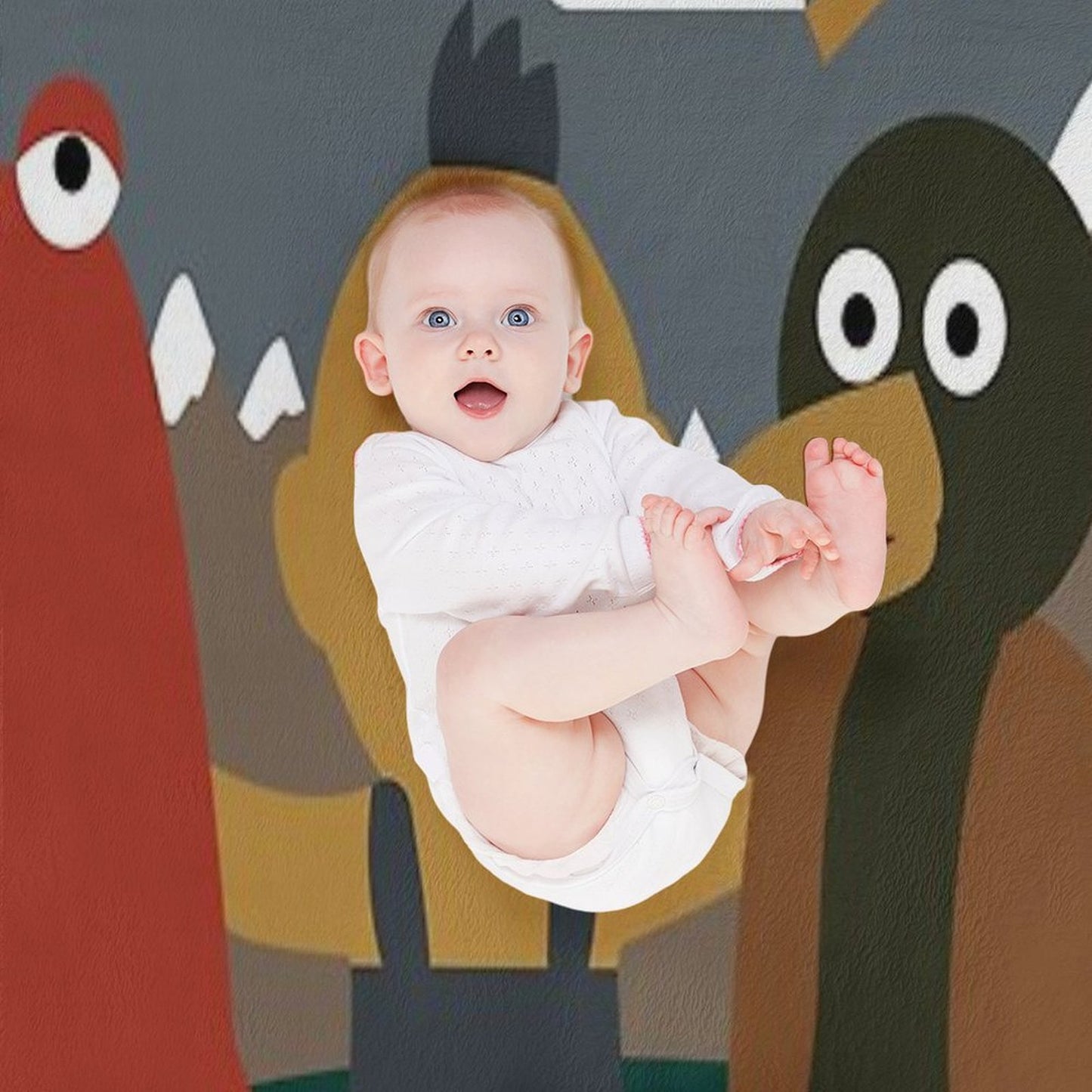 Don't Hug Me I'm Scared Minimalist Throw Blanket