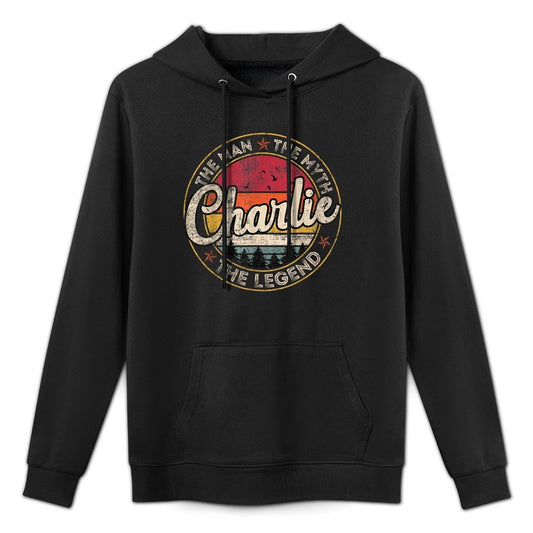 Charlie The Man The Myth The Legend Personalized Name Easy Care Hoodie