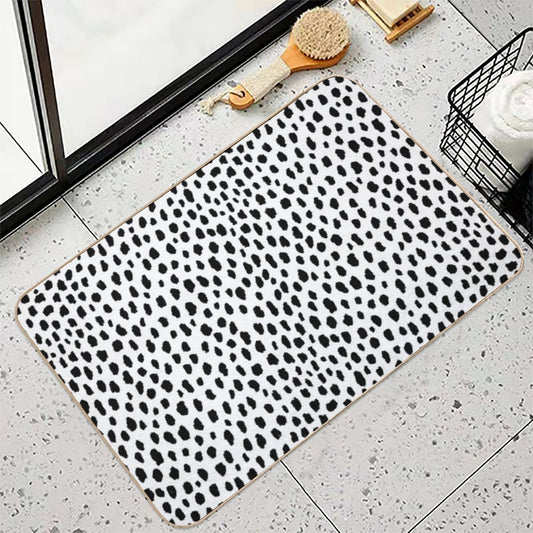 Dalmatian Spots (blackwhite) Bath Mat