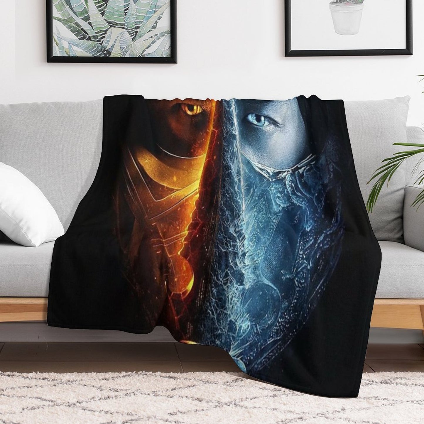 Mortal Kombat Look Throw Blanket