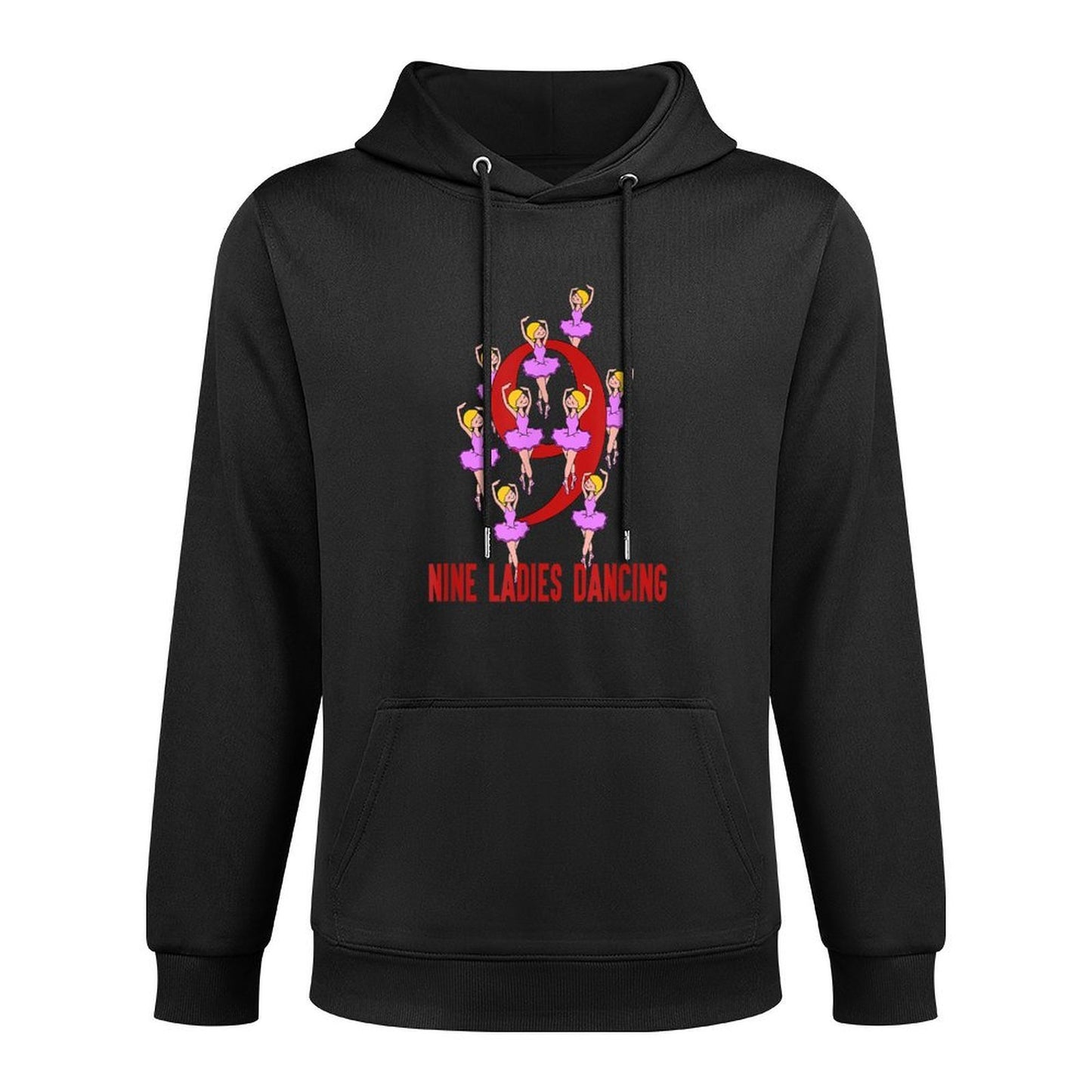 Nine Ladies Dancing Song 12 Days Christmas Moisture-Wicking Hoodie