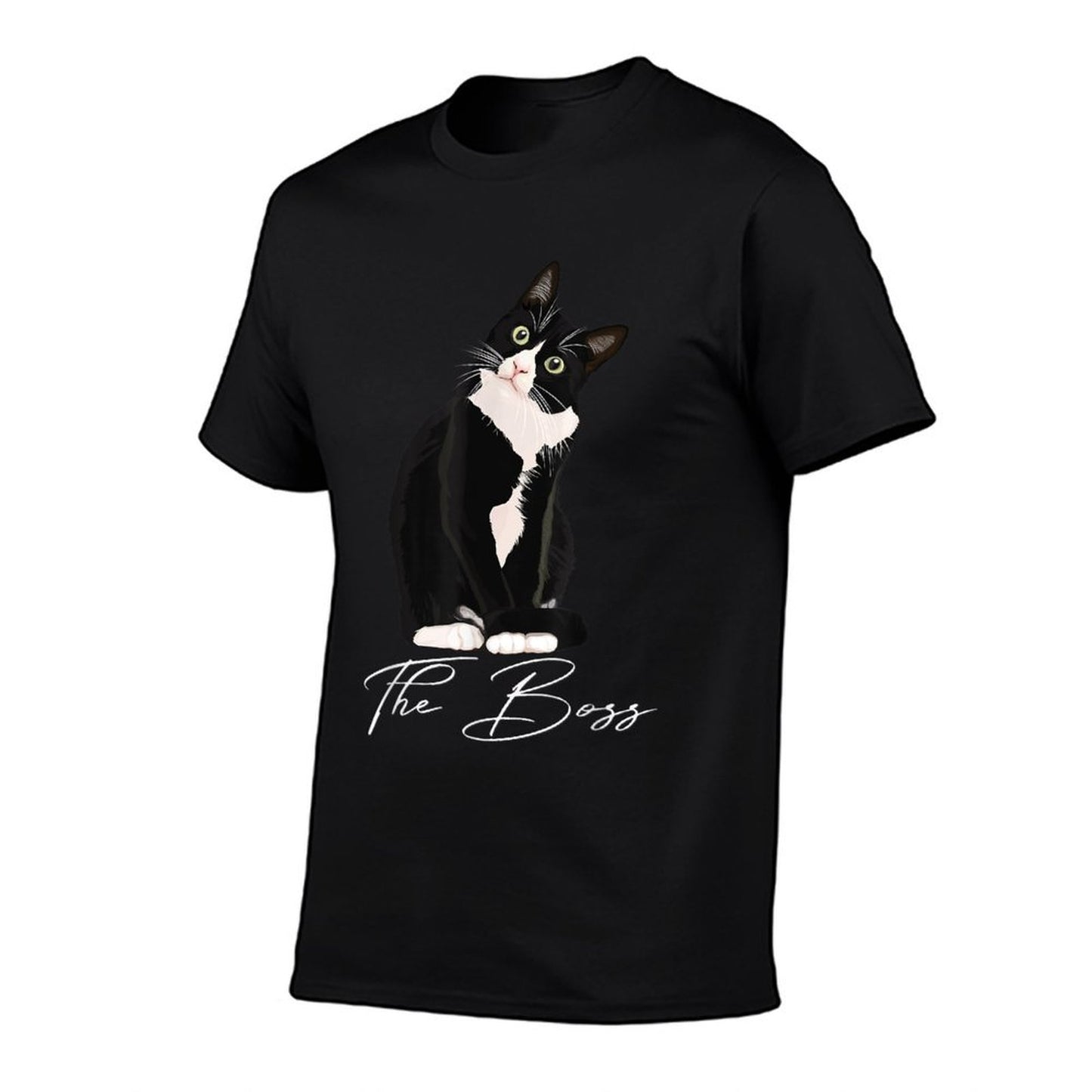 Boss Tuxedo Cat Lovers Funny Shirt for Mom Dad Gift T-Shirt