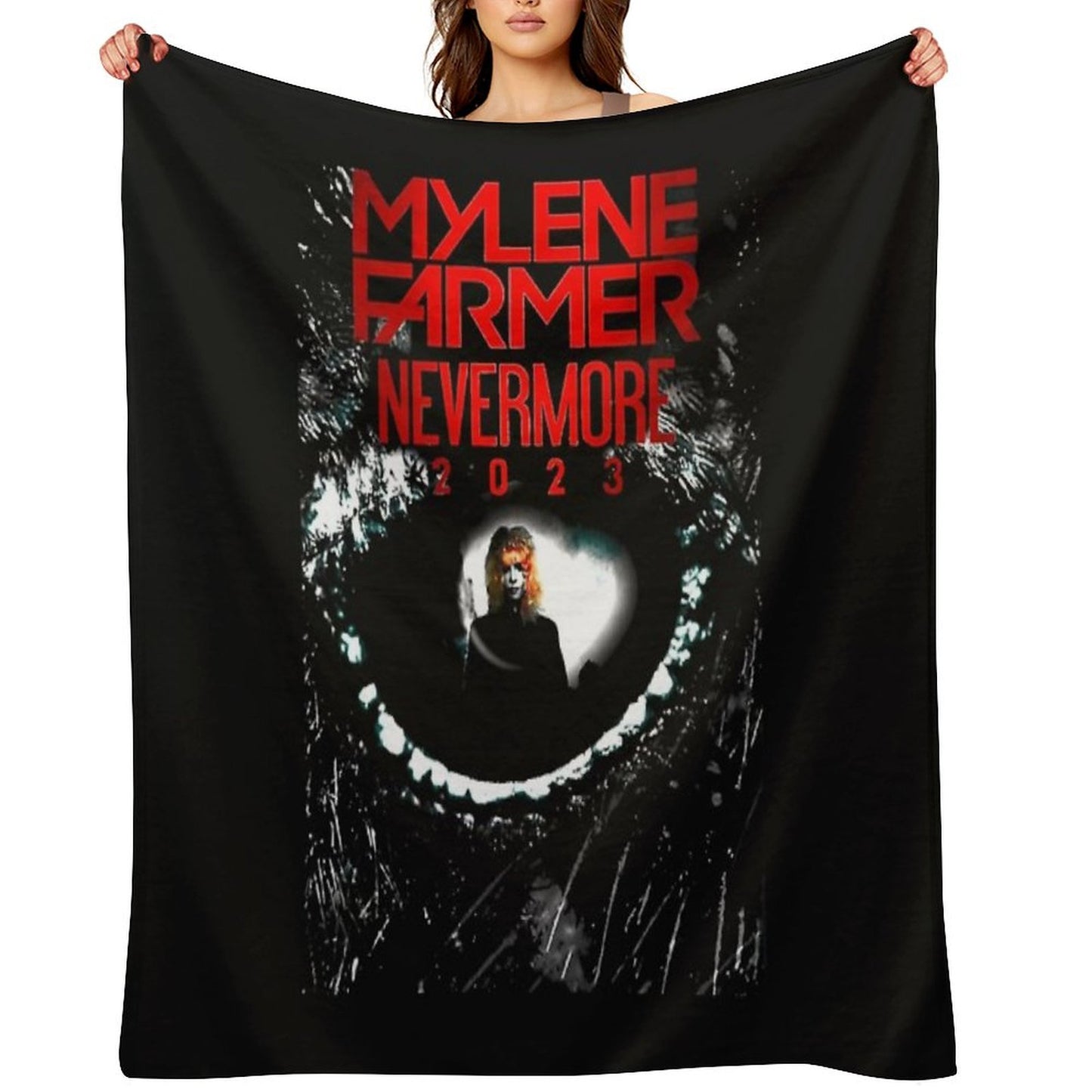 Mylene Farmer Nevermore, Mylene Farmer 2024 Throw Blanket