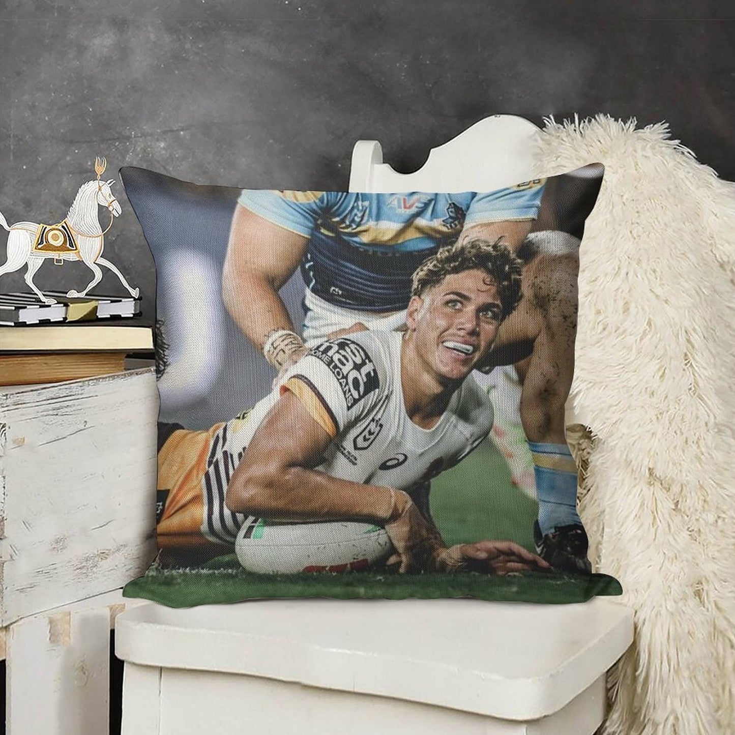 Reece Walsh Linen Throw Pillow Cover