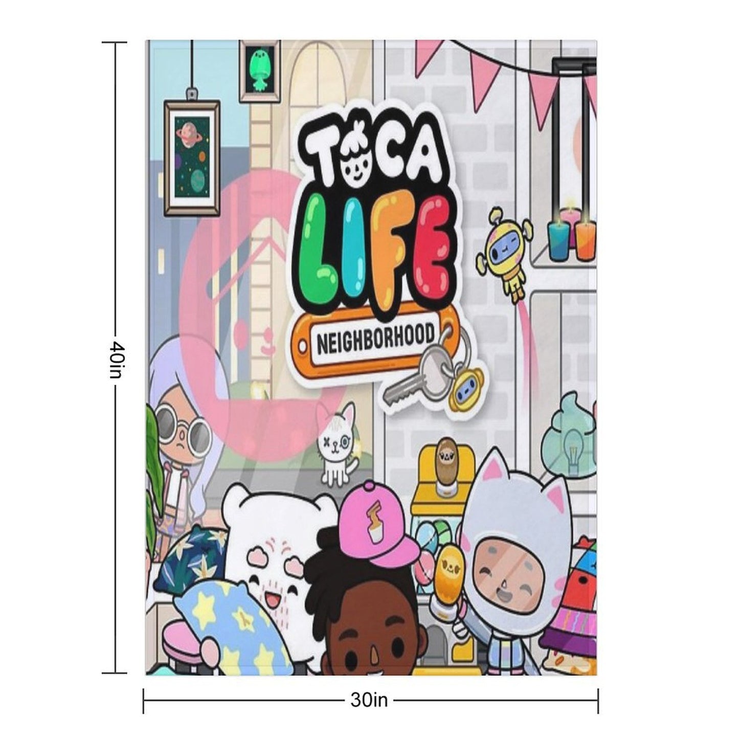Toca Boca Life Throw Blanket