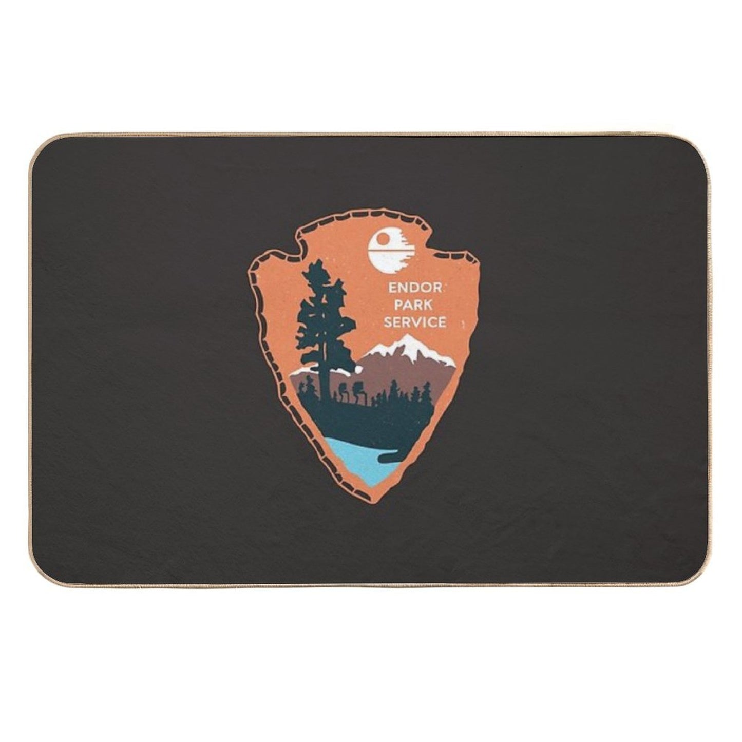 Planetary Park Badge Long-Lasting Bath Mat