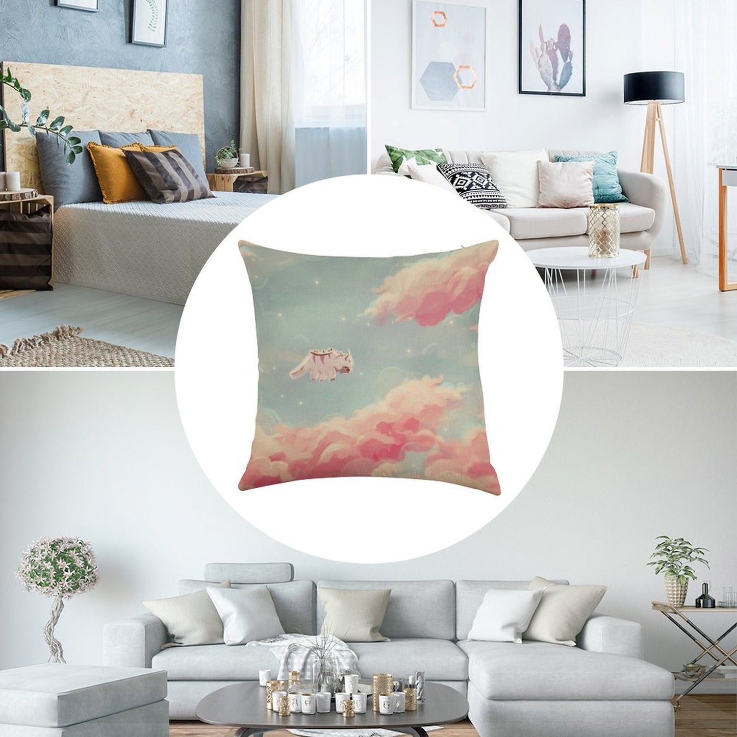 Dreamy Appa Poster V1 Linen Throw Pillow Cover
