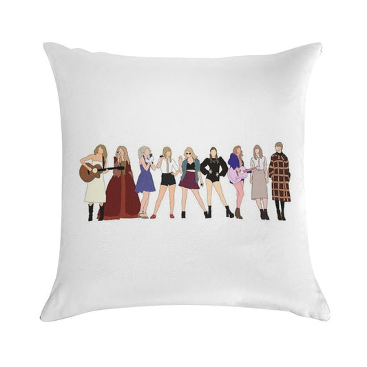 TAYLOR SWIFT 9 ERAS Soft Anti-Pilling Throw Pillow