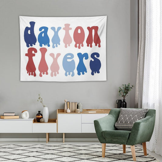 Dayton Flyers Drip Tapestry