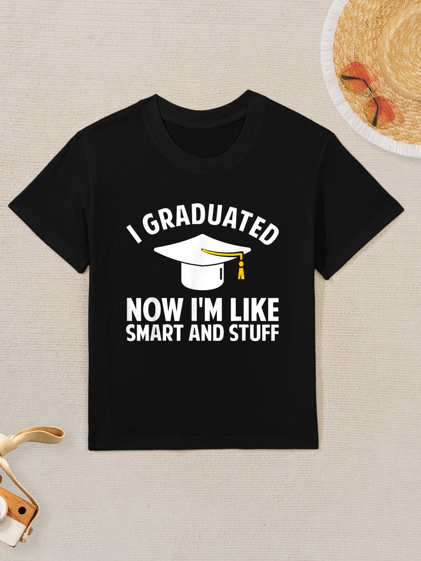 Funny Graduation Art For Men Women Masters Degree Graduate Kids T-Shirt