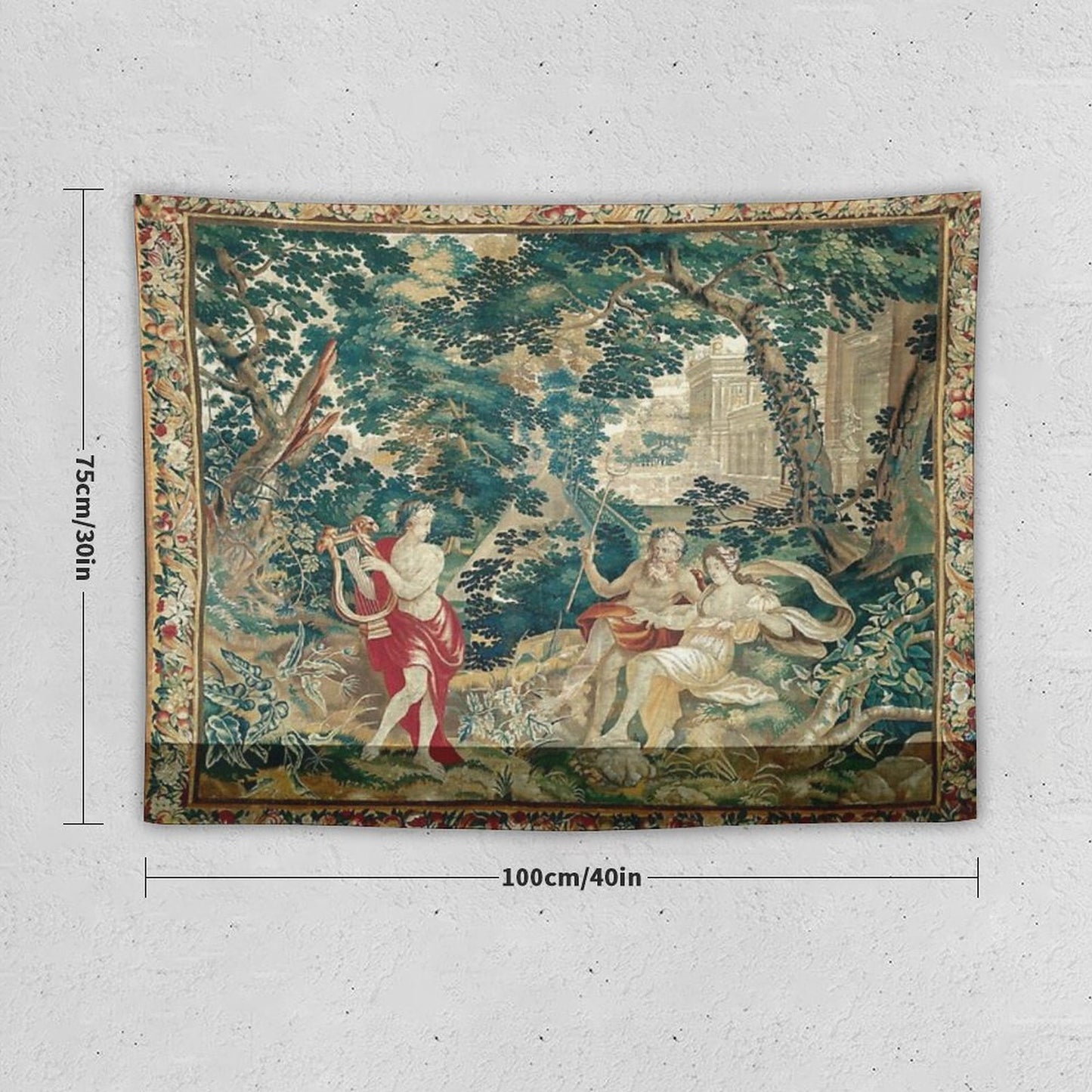 Orpheus Playing The Lyre to Hades And Persephone, from Orpheus And Eurydice Or The Metamorphoses Tapestry