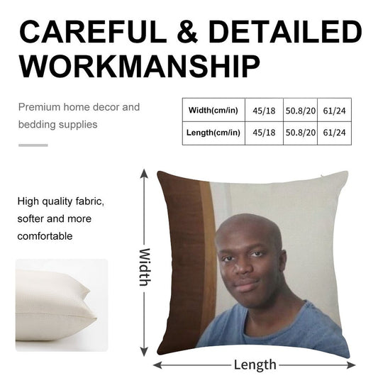 Baldski Linen Throw Pillow Cover