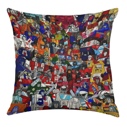 G1 Transformers Autobots Linen Throw Pillow Cover