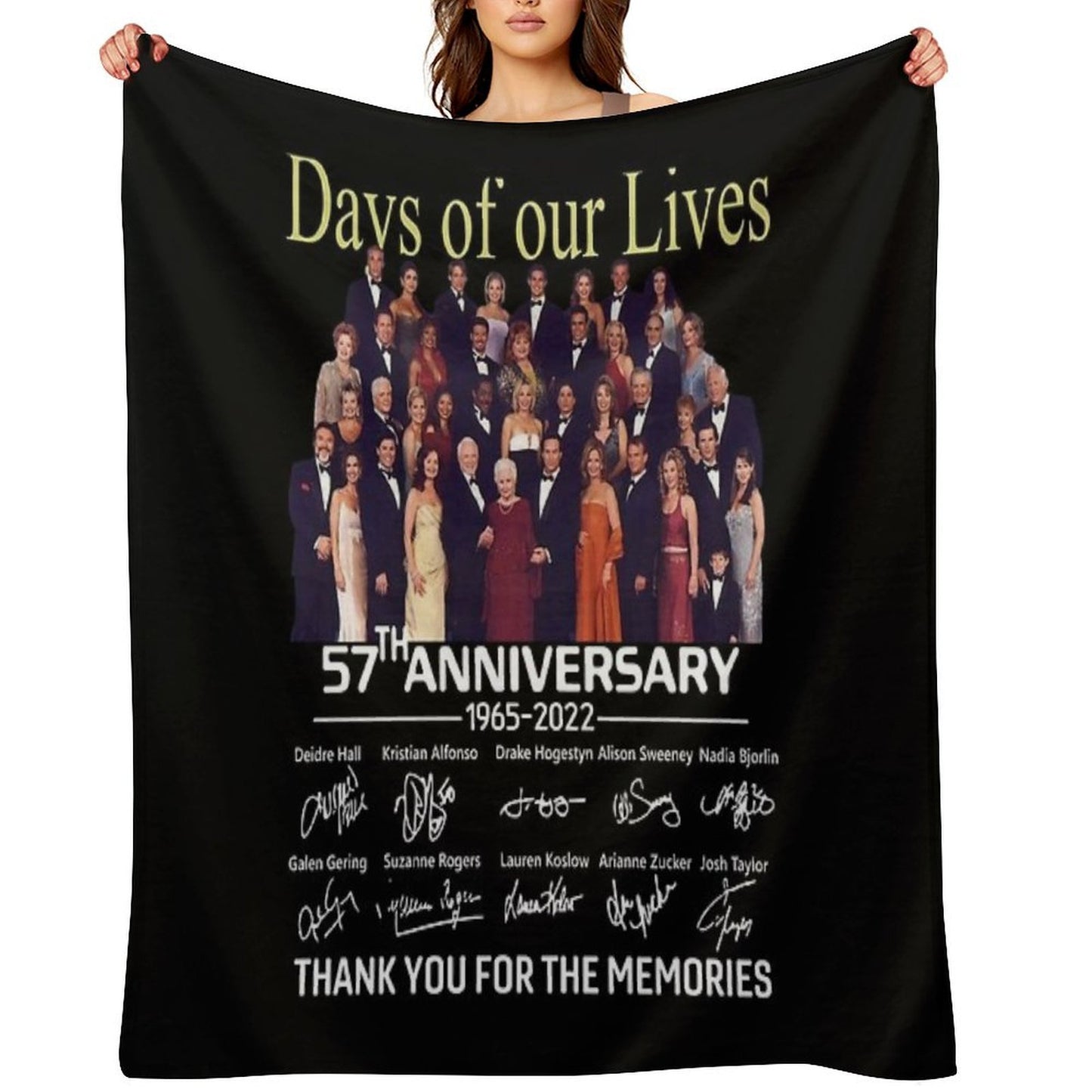 Days Of Our Lives 57Th Anniversary Throw Blanket