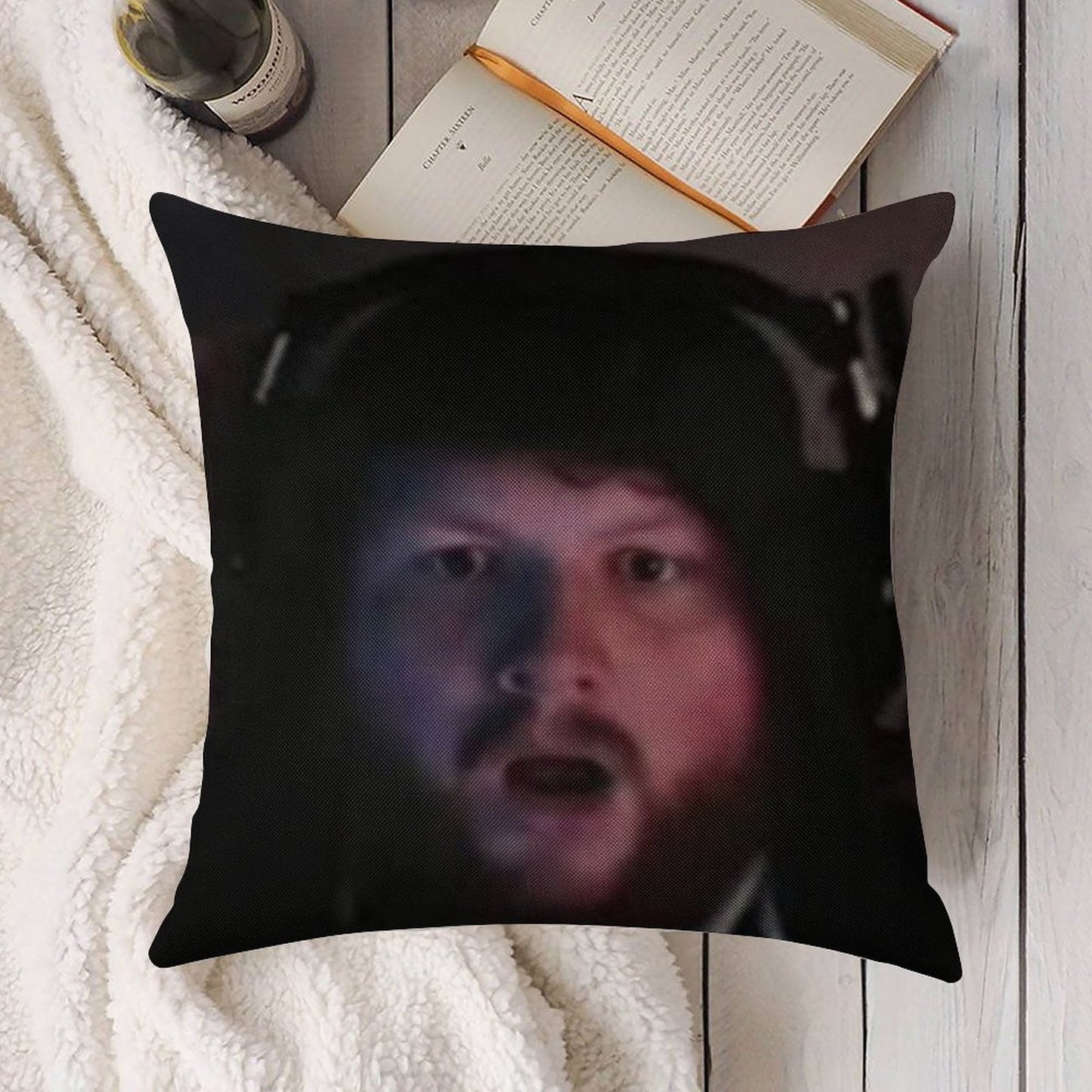 Caseoh Linen Throw Pillow Cover