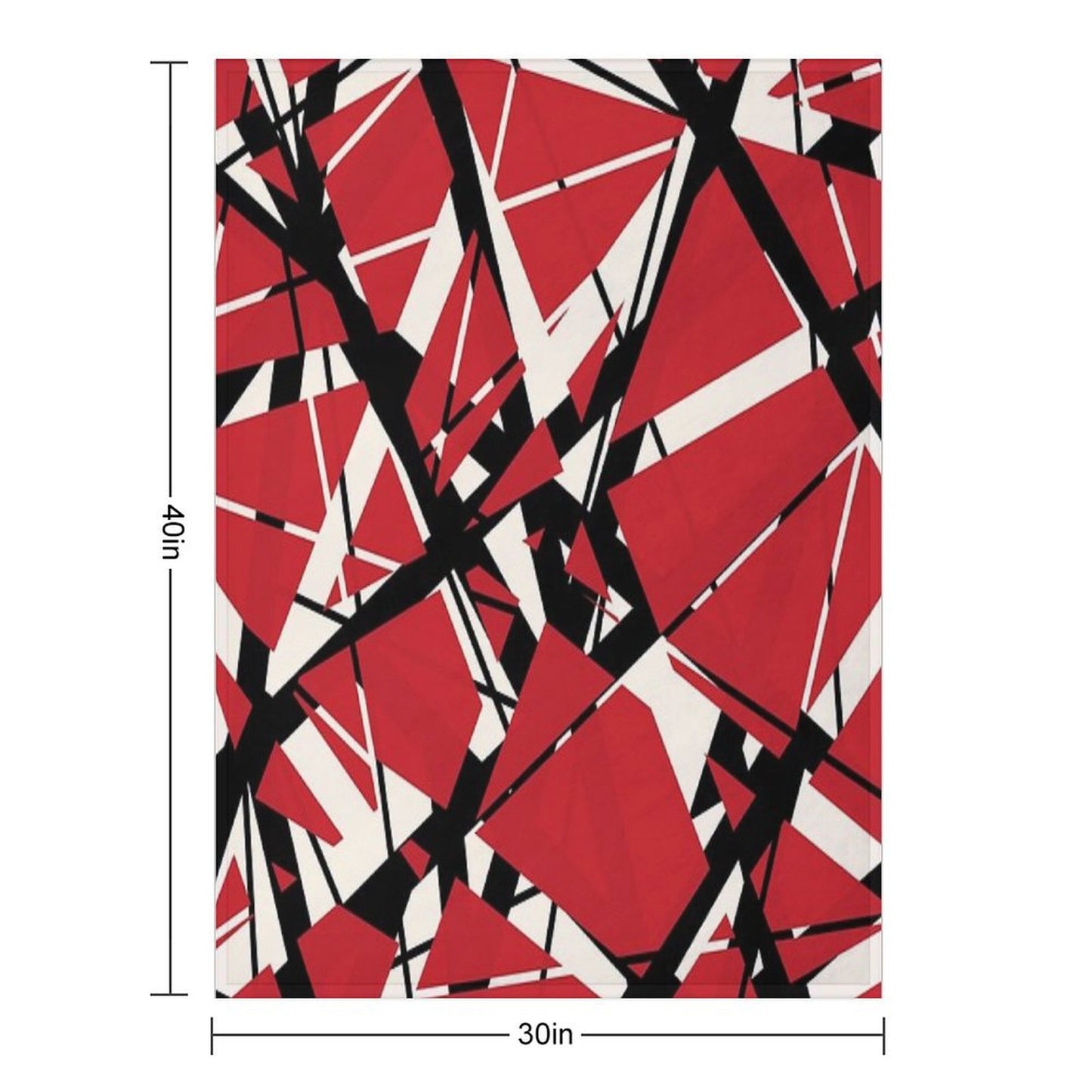 EVH Authentic Stripes Design (red) Throw Blanket