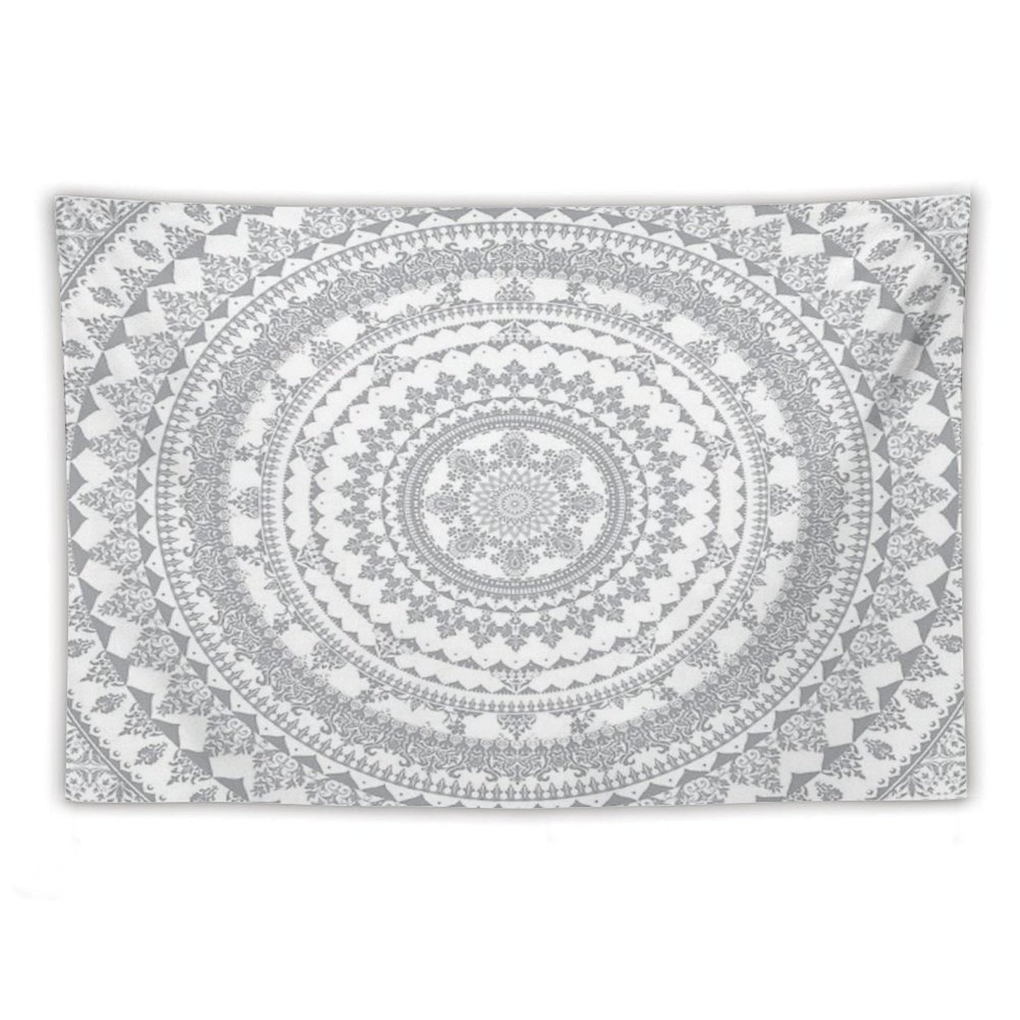 Mandala Gray Tapestry