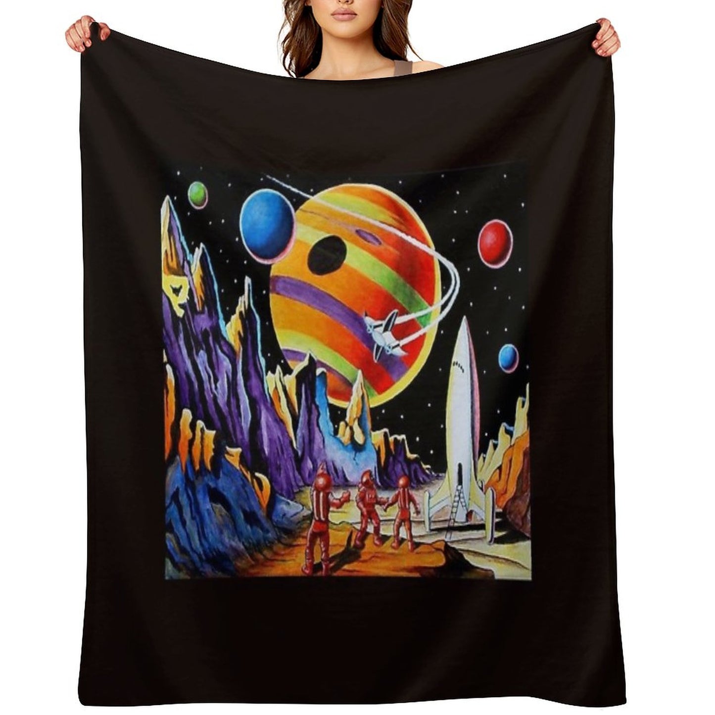 NEW WORLDS Throw Blanket