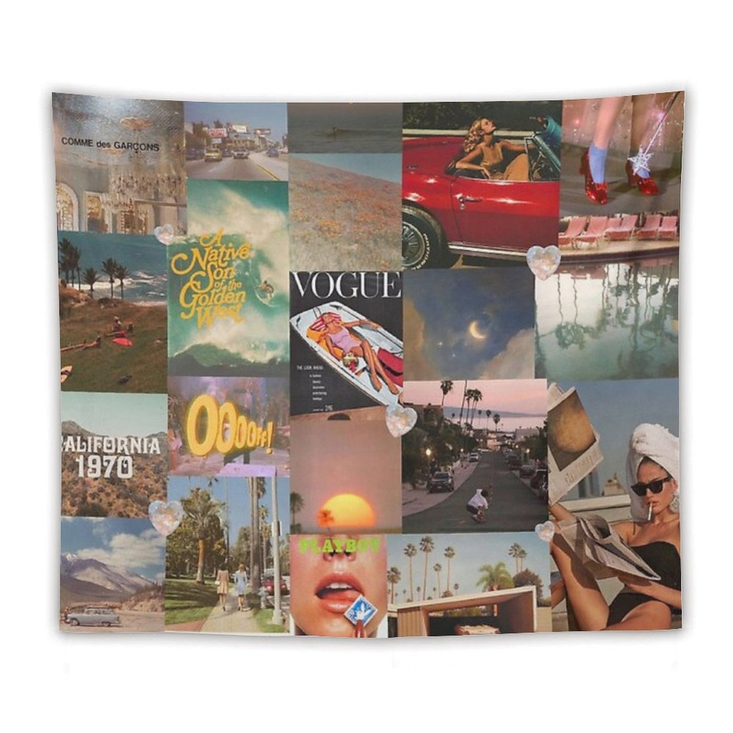 Summer Dream Collage Tapestry