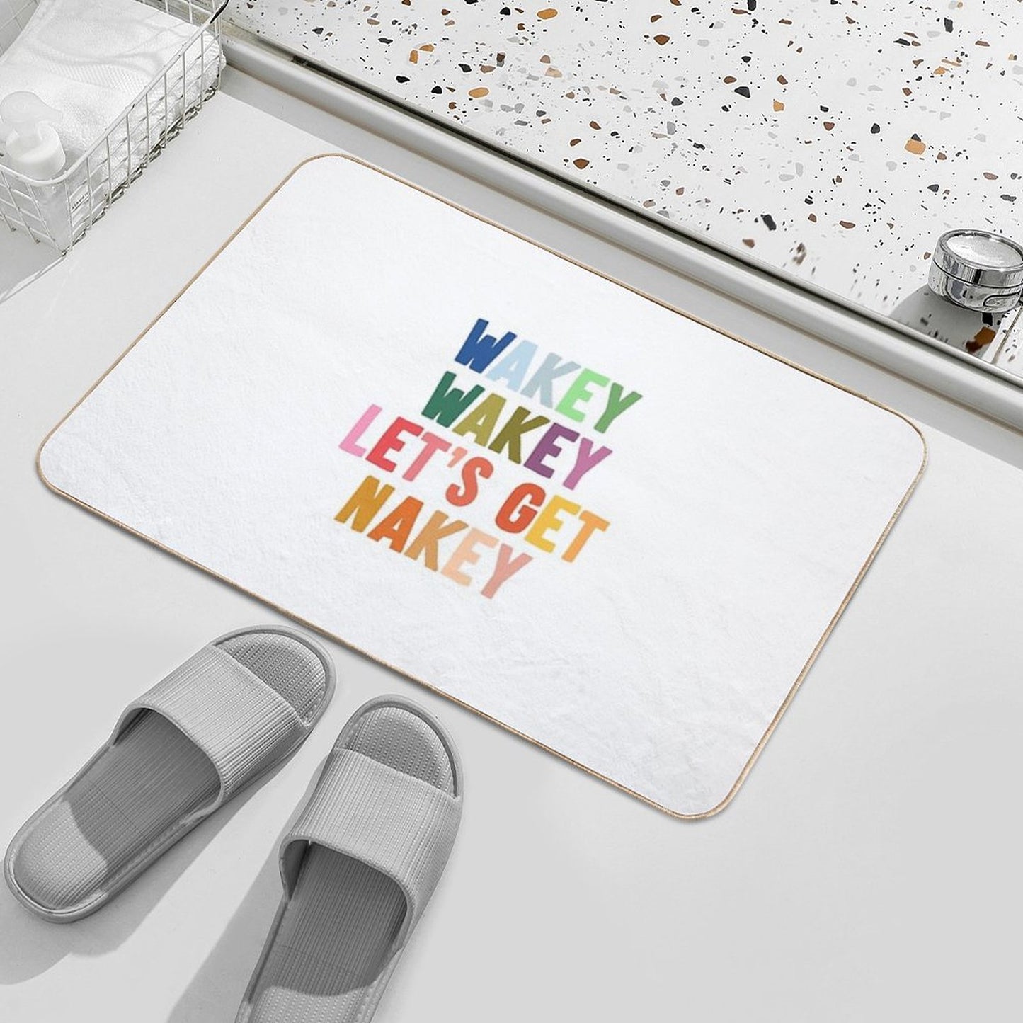 Wakey Wakey Let's Get Nakey Bath Mat