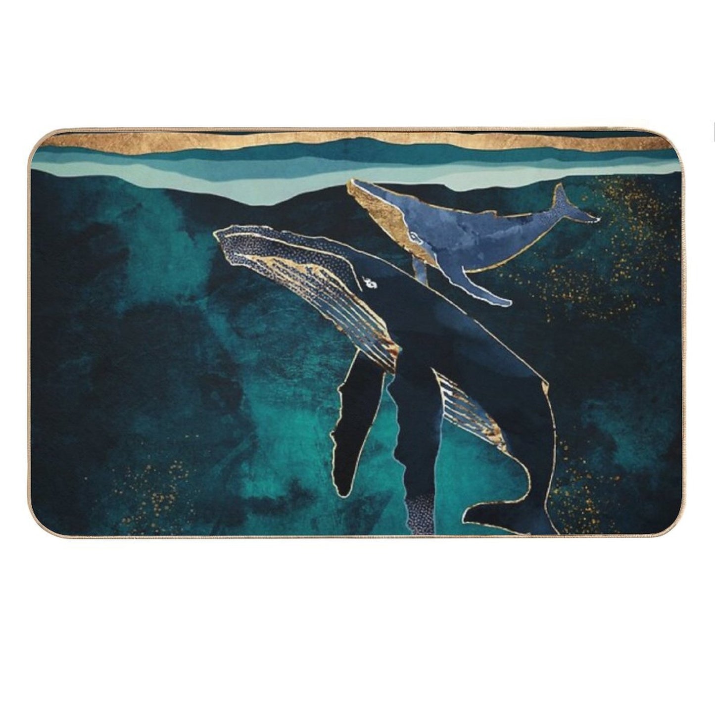 Moonlit Whales Bath Mat