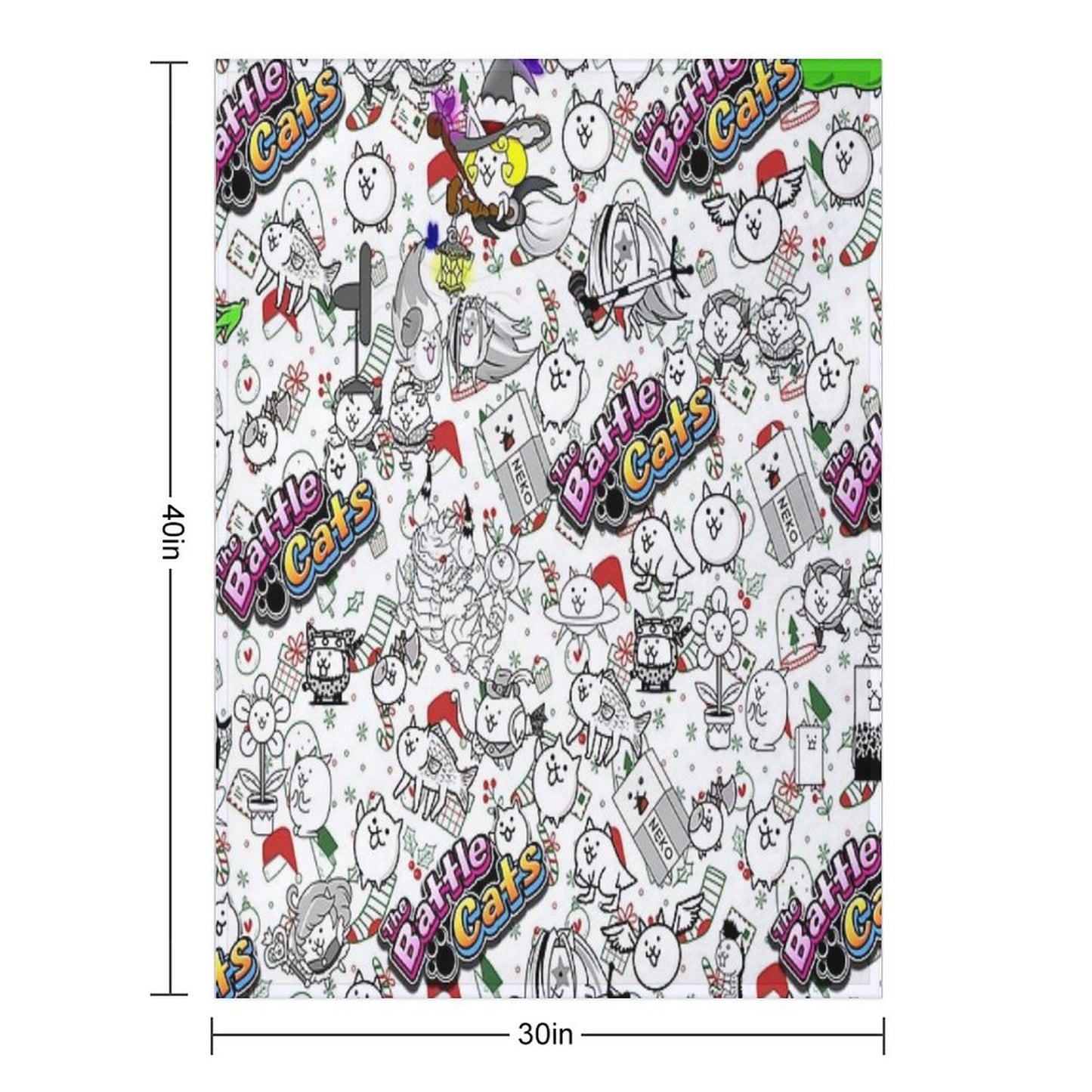 Battle Cats Throw Blanket