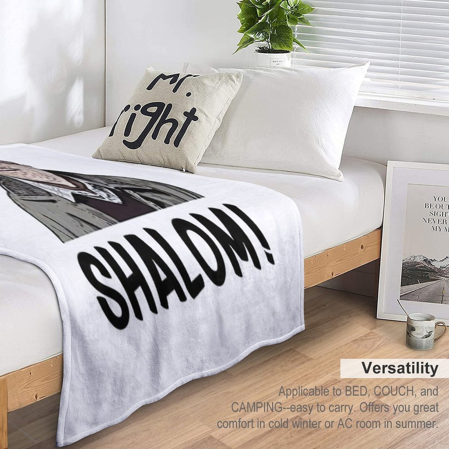Shalom Jackie Parody Throw Blanket