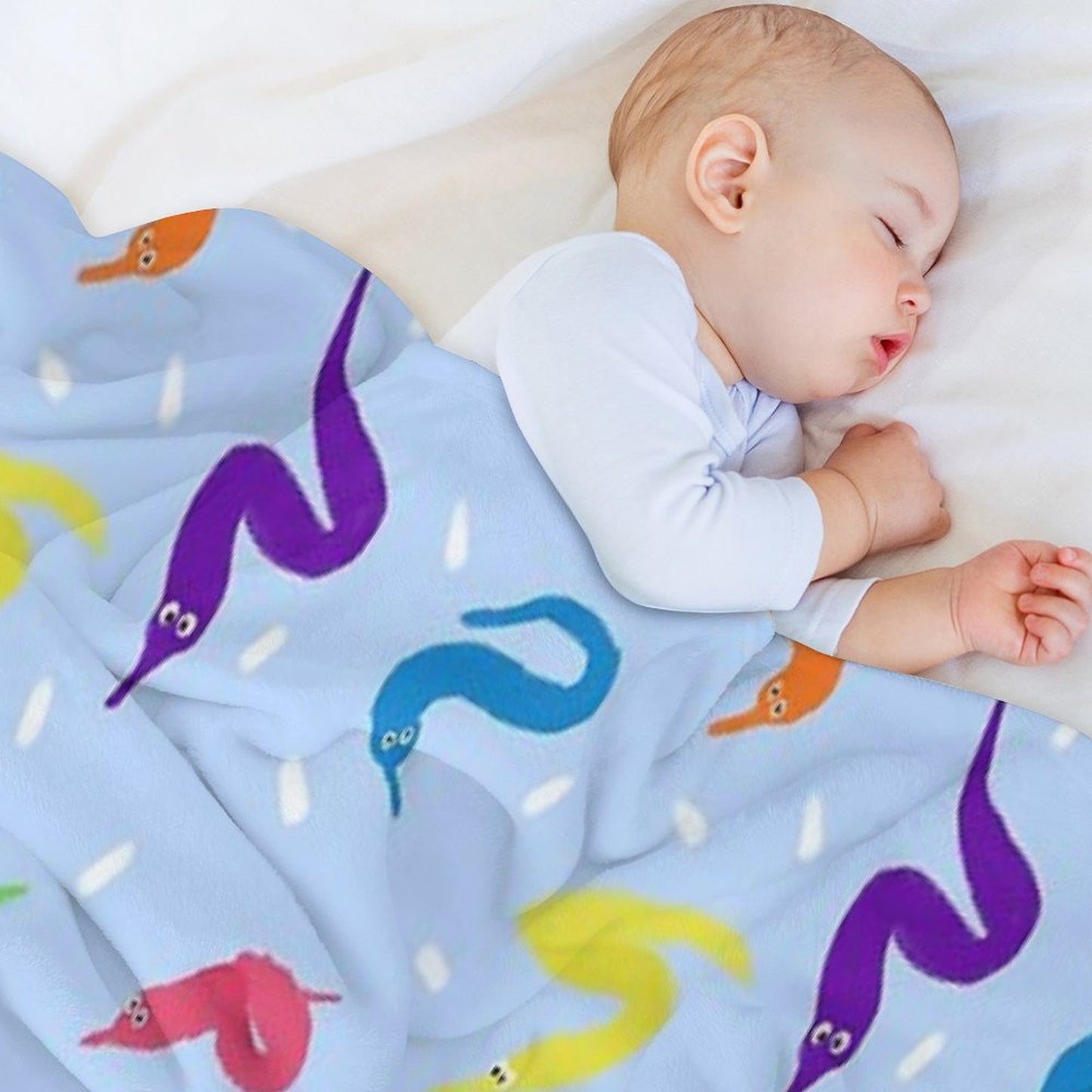 Worm on A String Babey! Throw Blanket
