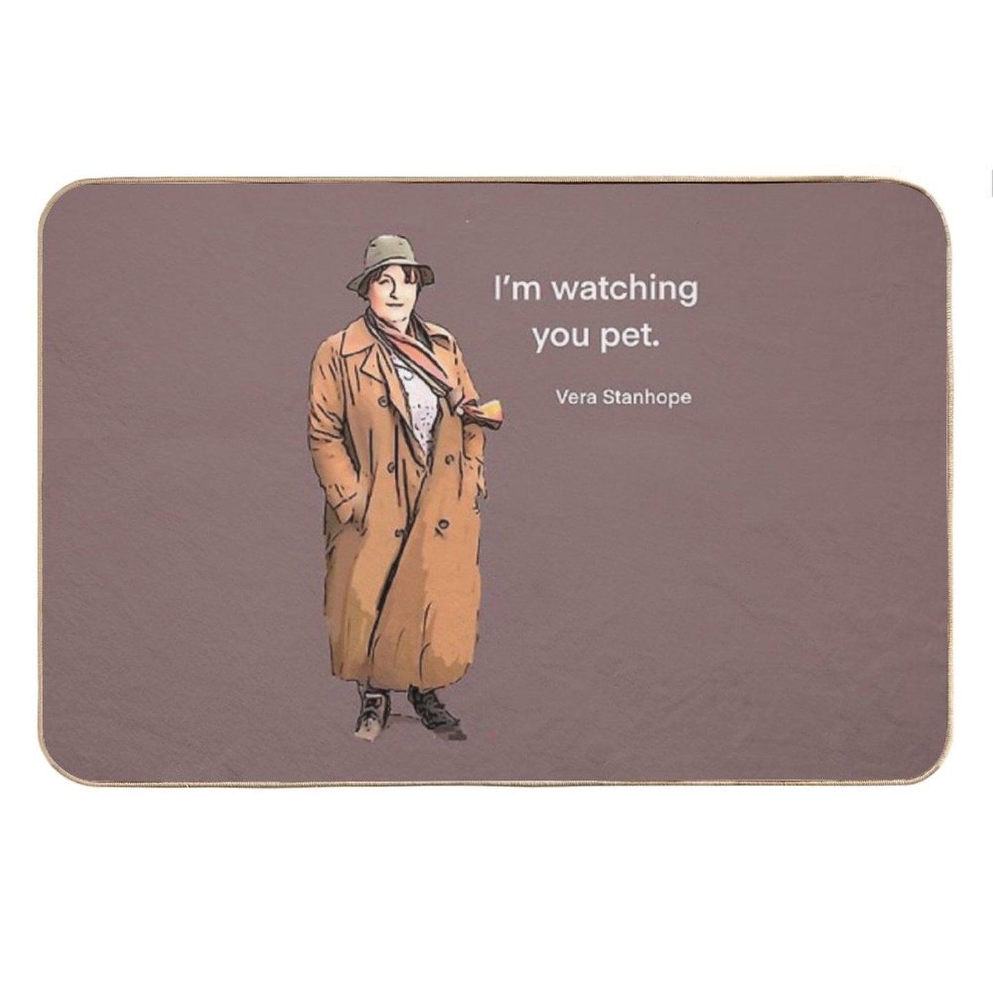 DCI Vera Stanhope I'm Watching You Pet. Bath Mat
