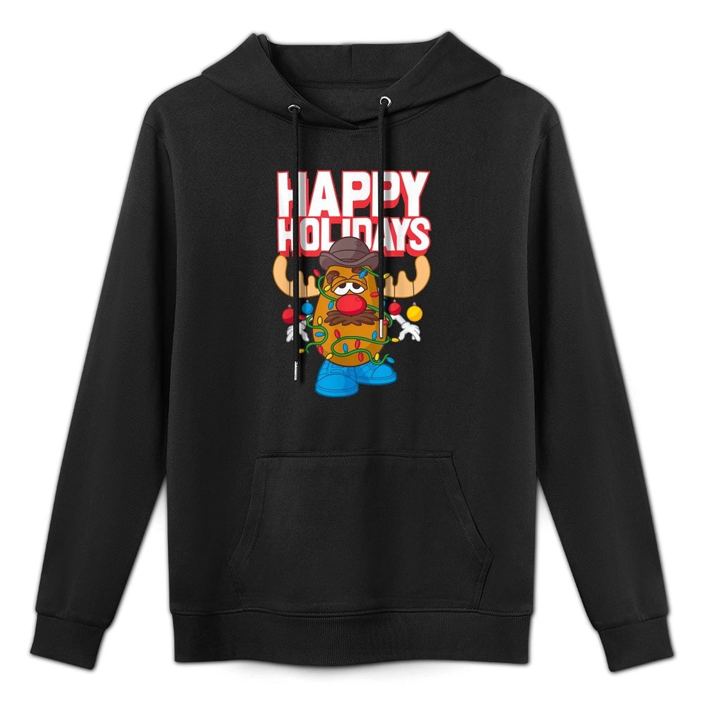 Mr. Potato Head Christmas Happy Holidays Decorated Spud Easy Care Hoodie