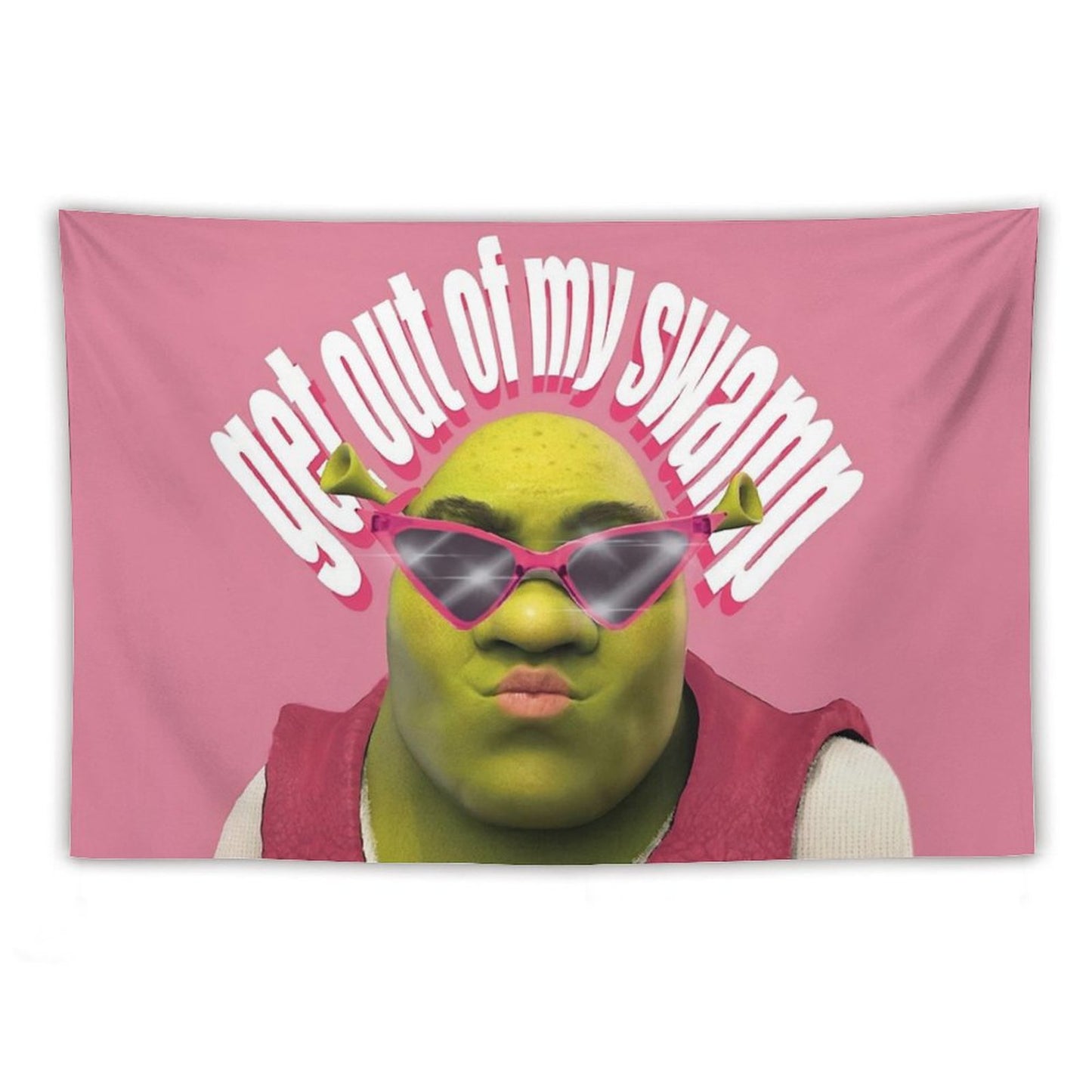 Shrek Funny Get Out of My Swamp Tapestry