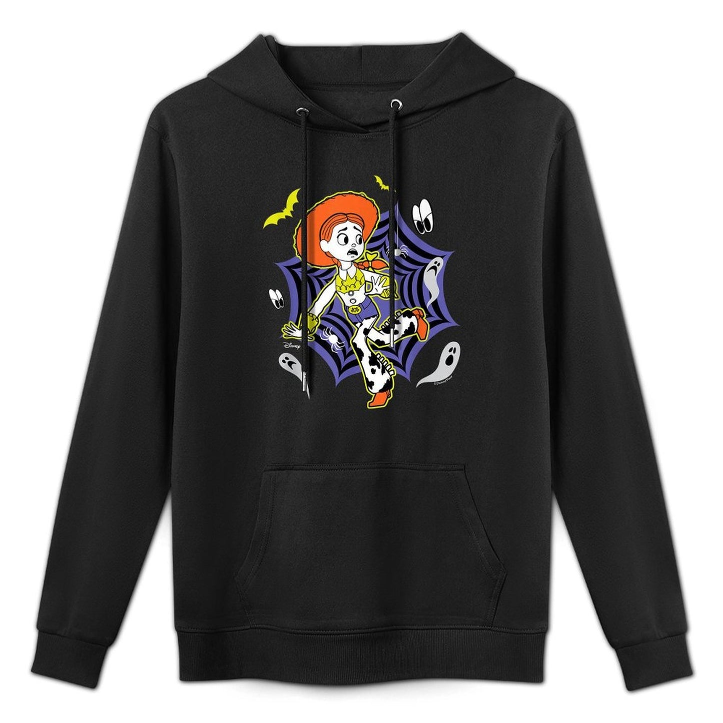 Toy Story - Jessie Halloween Spider Web With Bats And Ghosts Easy Care Hoodie
