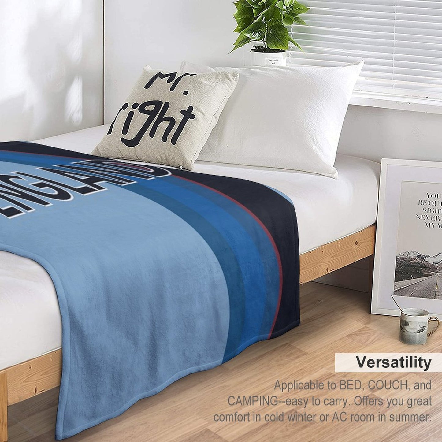 England Cricket Throw Blanket