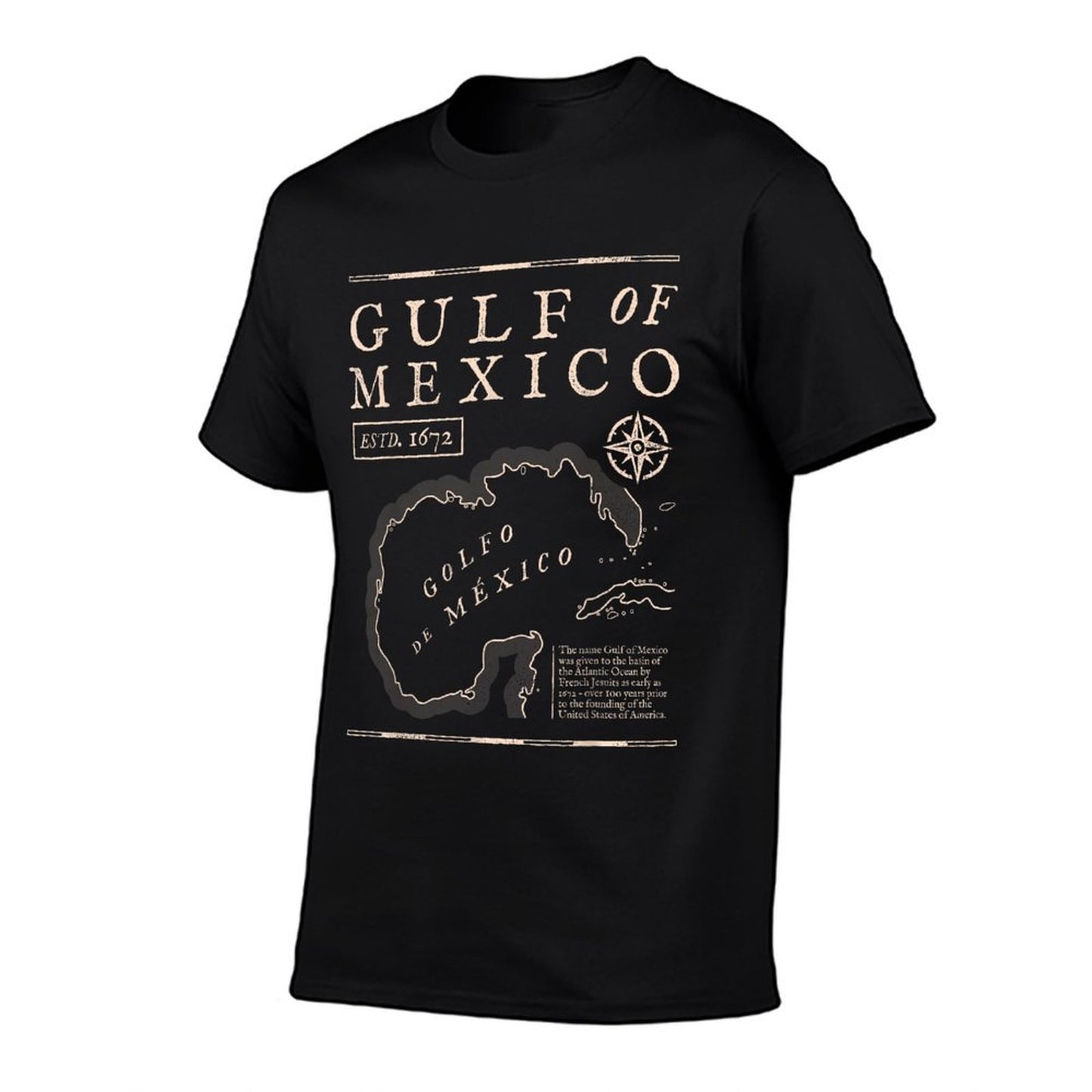 Gulf of Mexico 1672 Historic Map T-Shirt