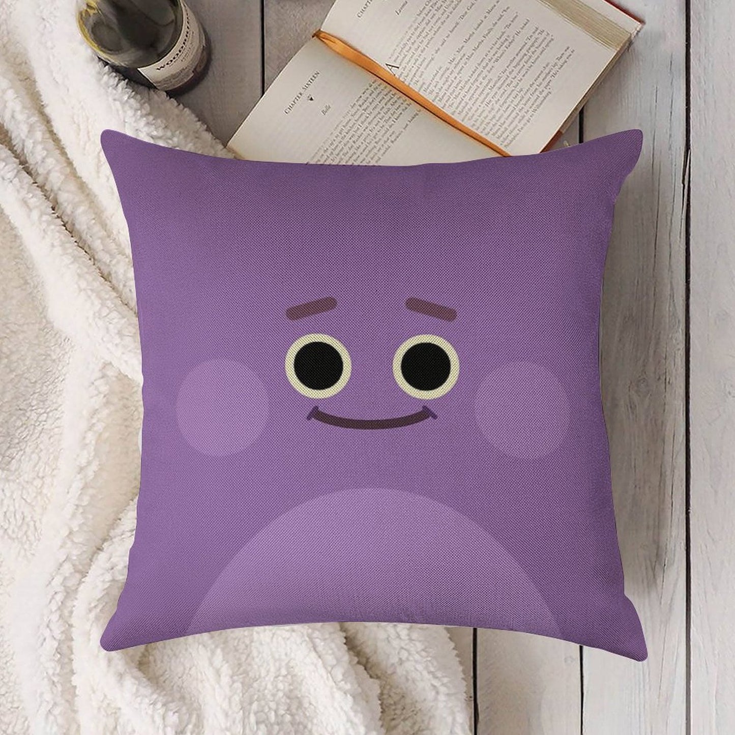 Bumble Nums  Humble Linen Throw Pillow Cover