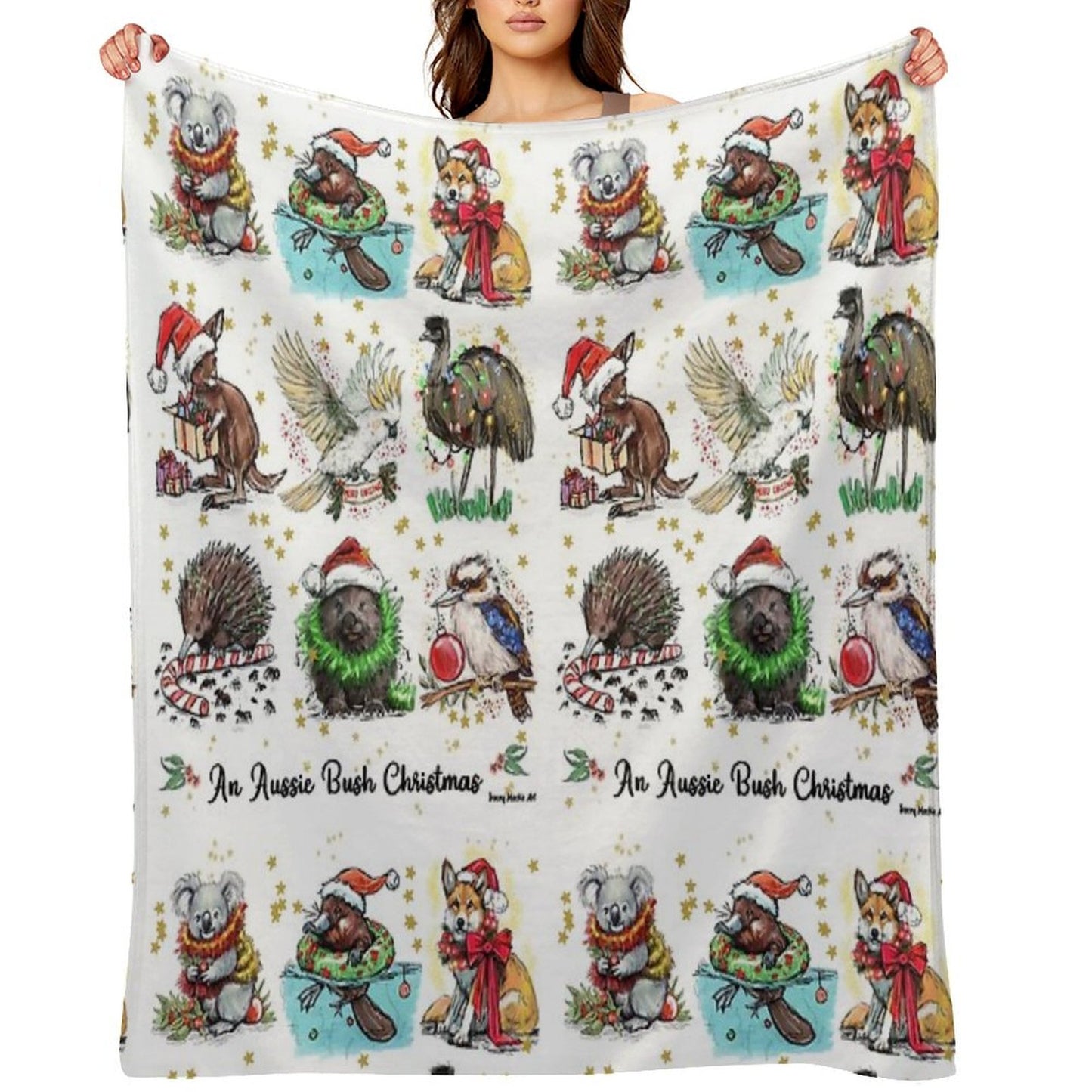 An Aussie Bush Christmas Throw Blanket
