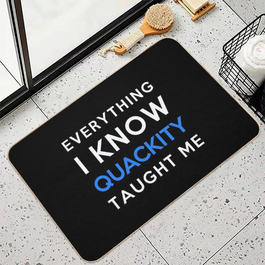 Everything I Know - Quackity Bath Mat
