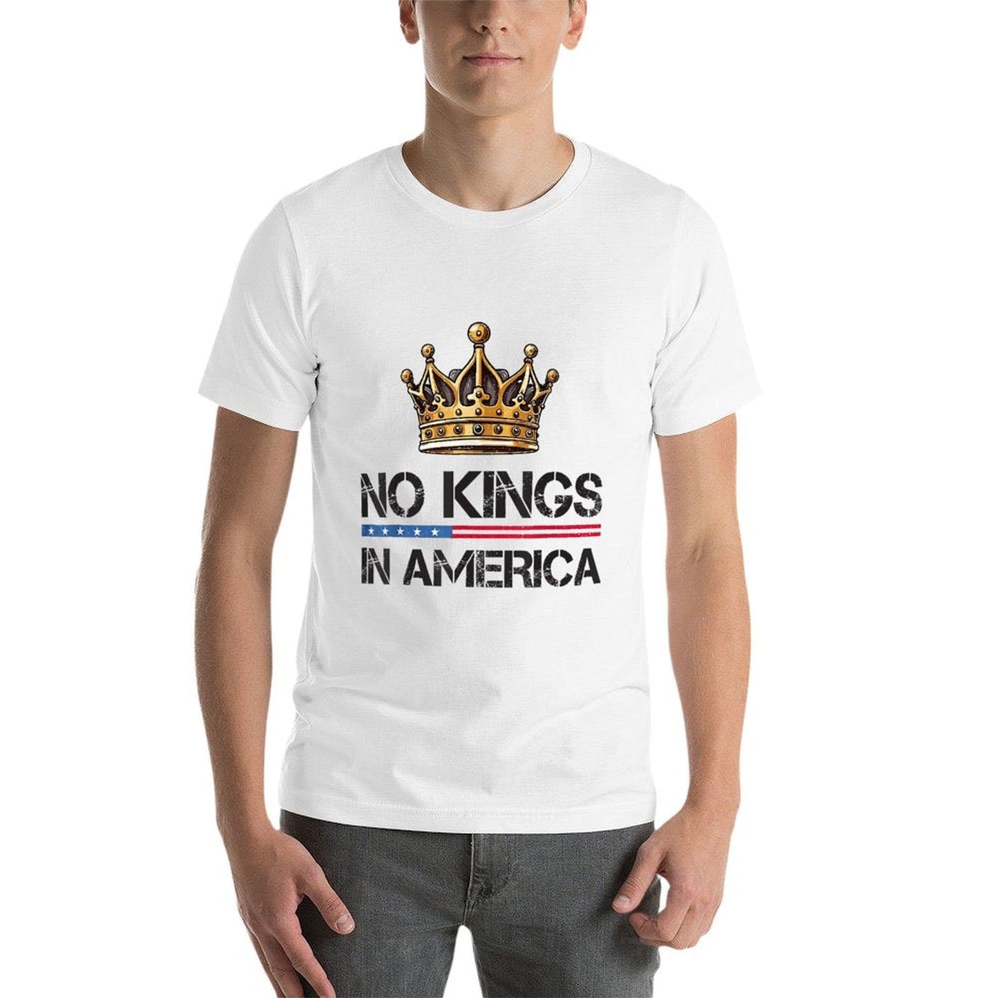 No Kings In America Resist Trump Protest Patriotic 4th July Vintage-inspired T-Shirt
