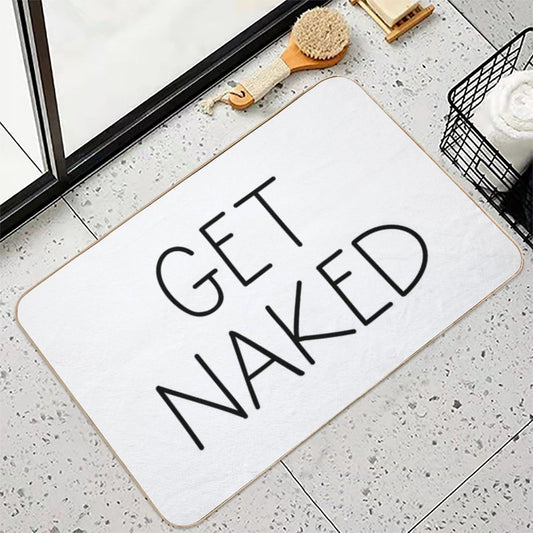 Get Naked White Bath Mat