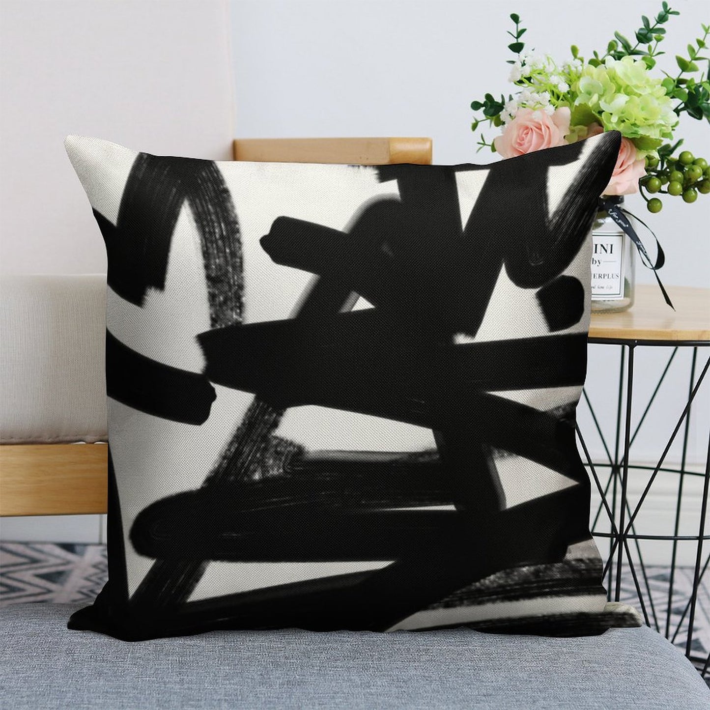 Thinking Out Loud Linen Throw Pillow Cover