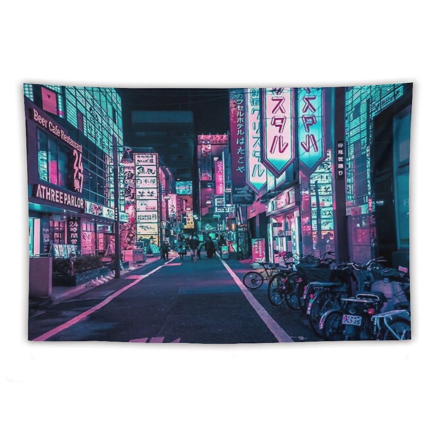 Tokyo - A Neon Wonderland Tapestry