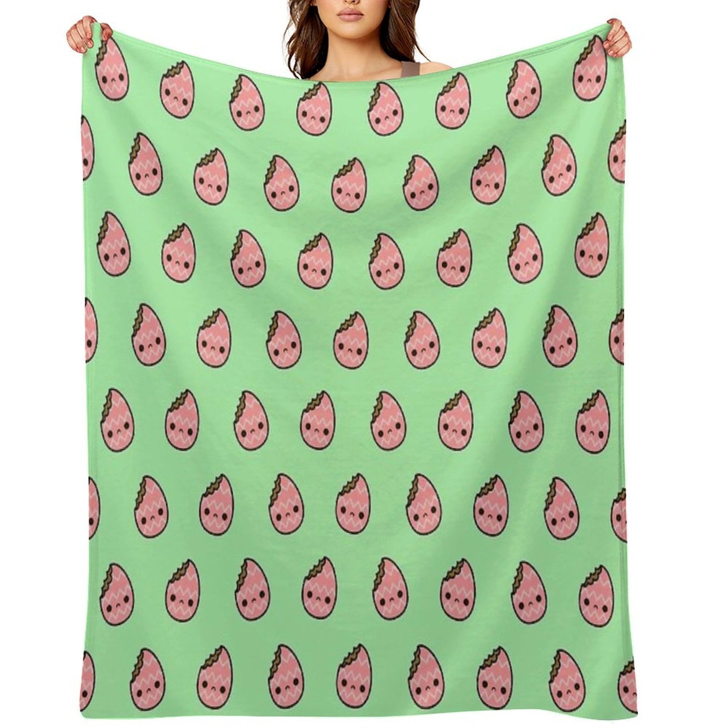 Sad Easter Egg Throw Blanket