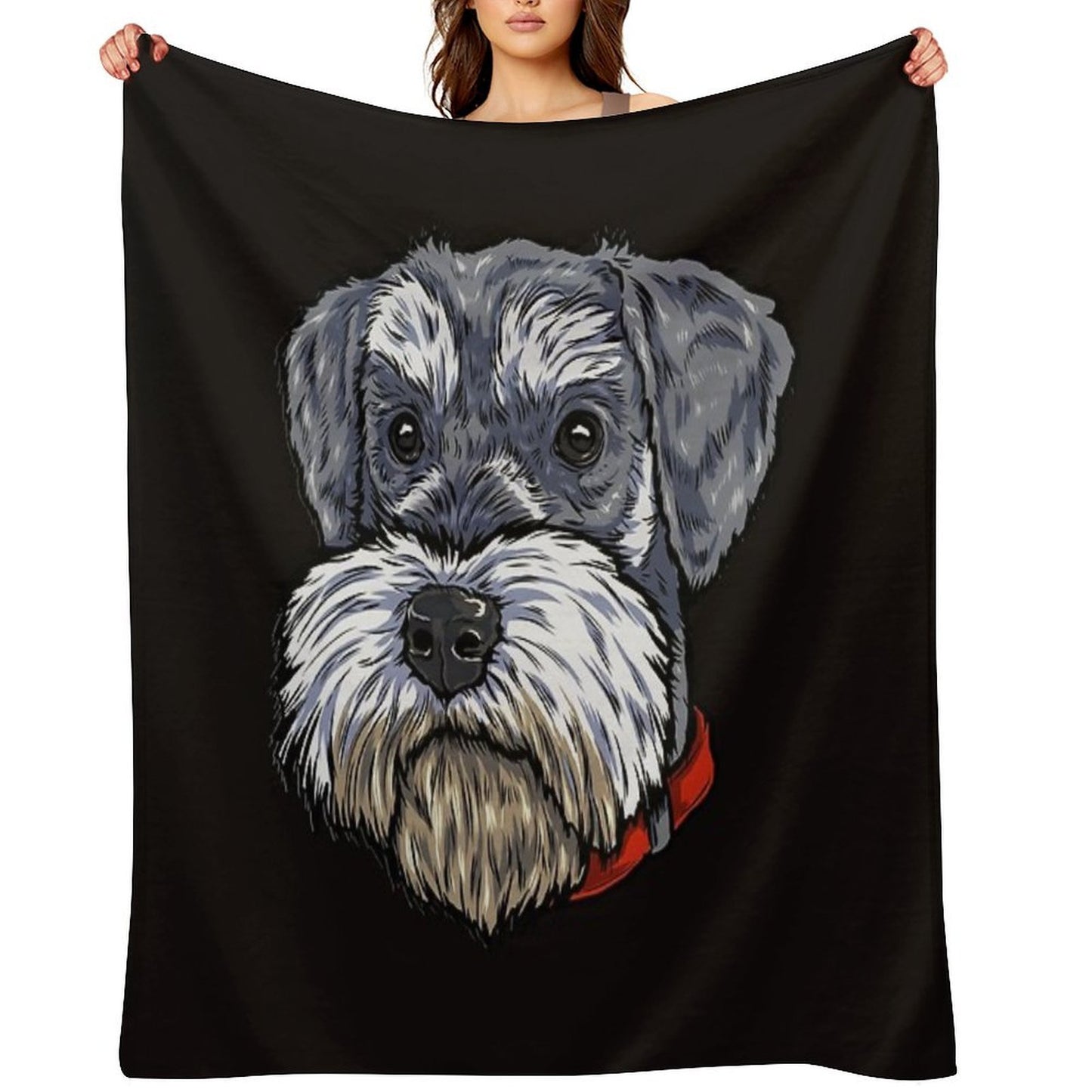 Miniature Schnauzer Throw Blanket
