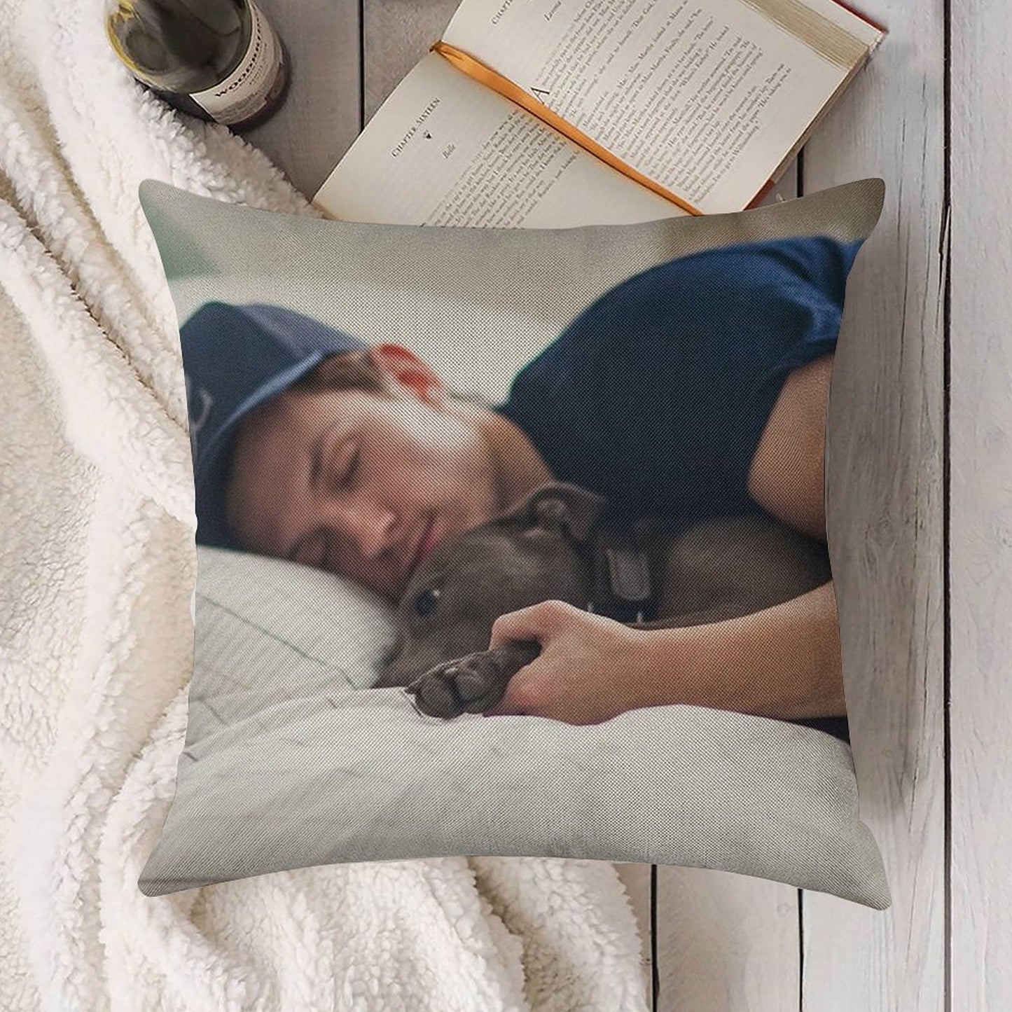 Tom Holland with Tessa Linen Throw Pillow Cover