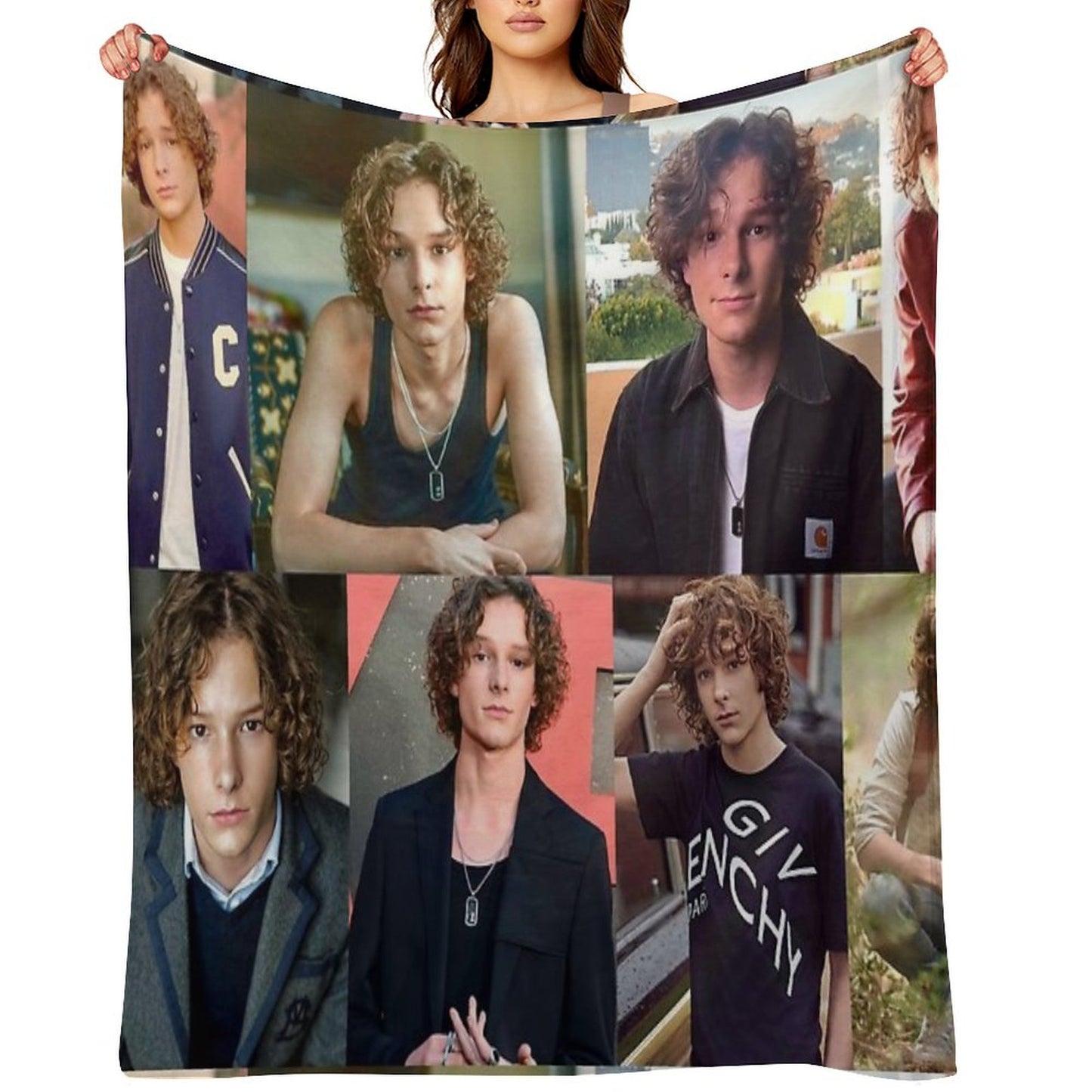 Mason Thames Collage Throw Blanket