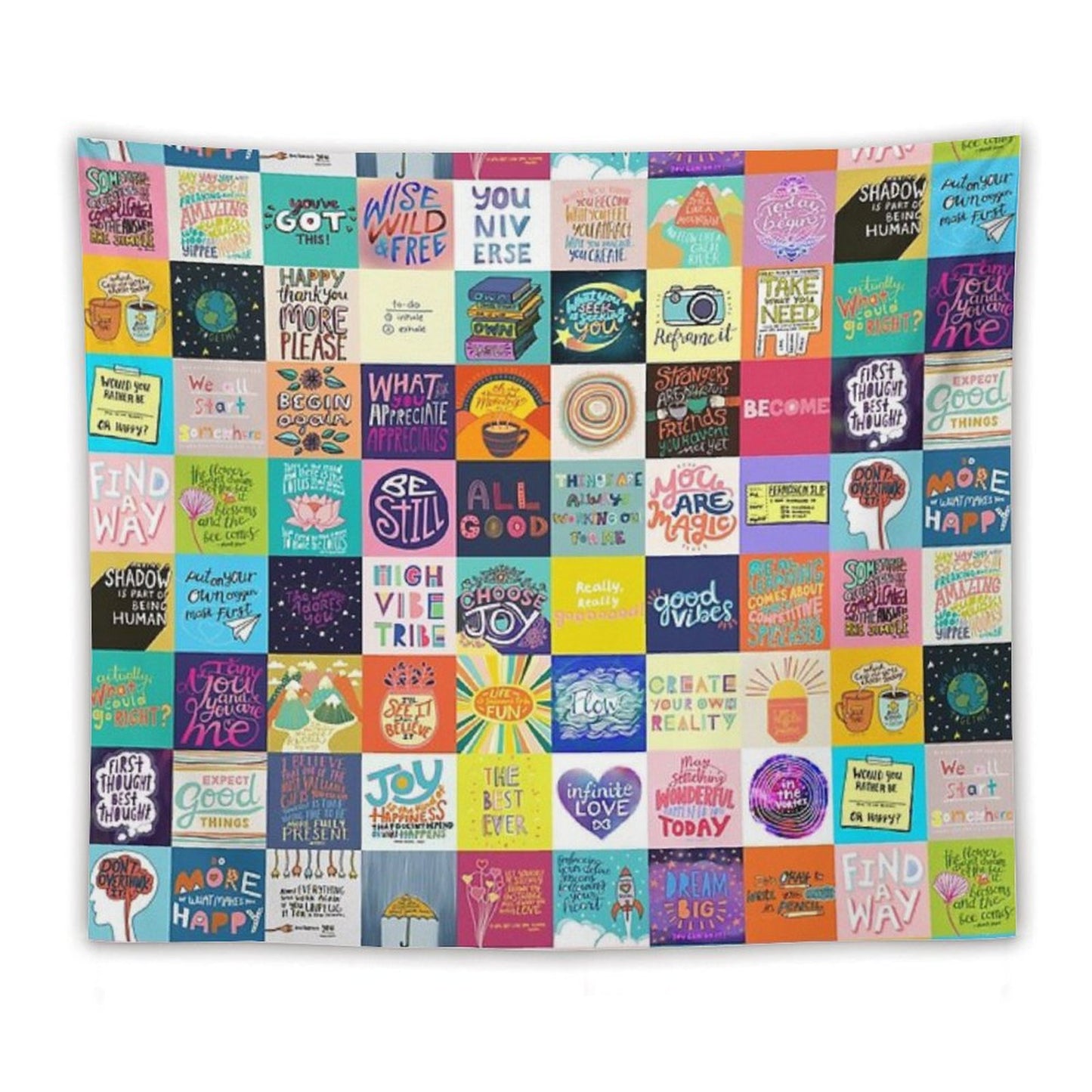 Positivity Patchwork Tapestry