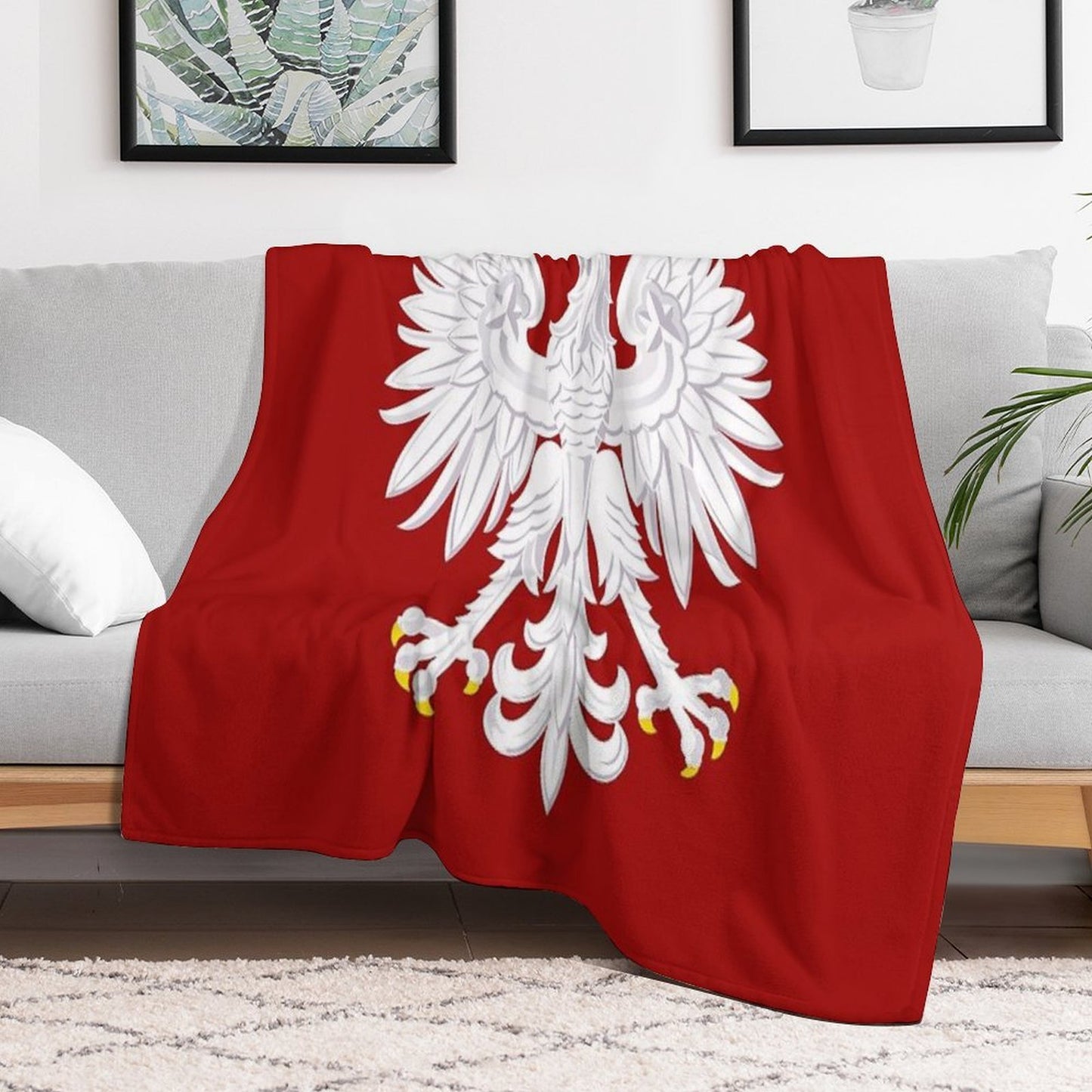 Polish Eagle Throw Blanket