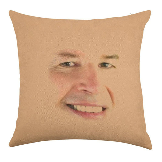 Neil Breen Linen Throw Pillow Cover